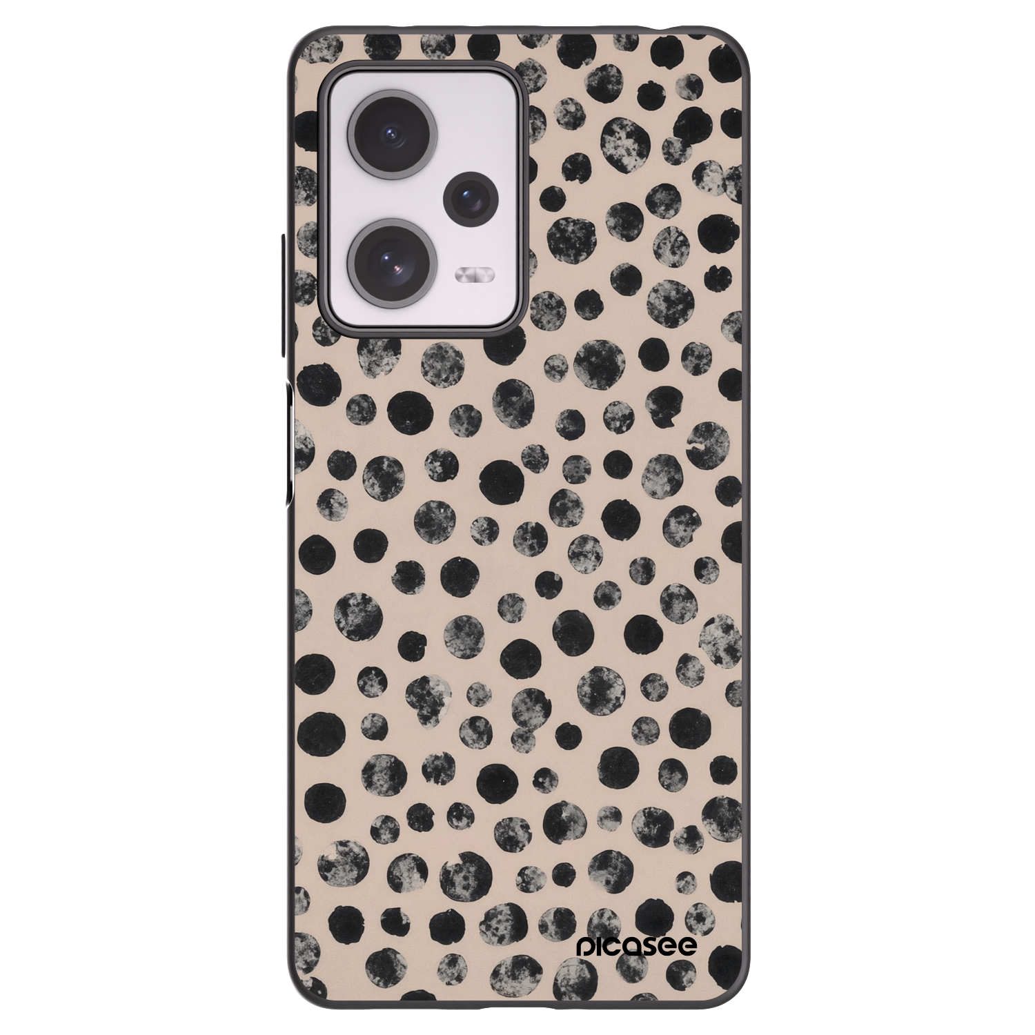 Picasee silikonový černý obal pro Xiaomi Redmi Note 12 Pro+ 5G - Dots