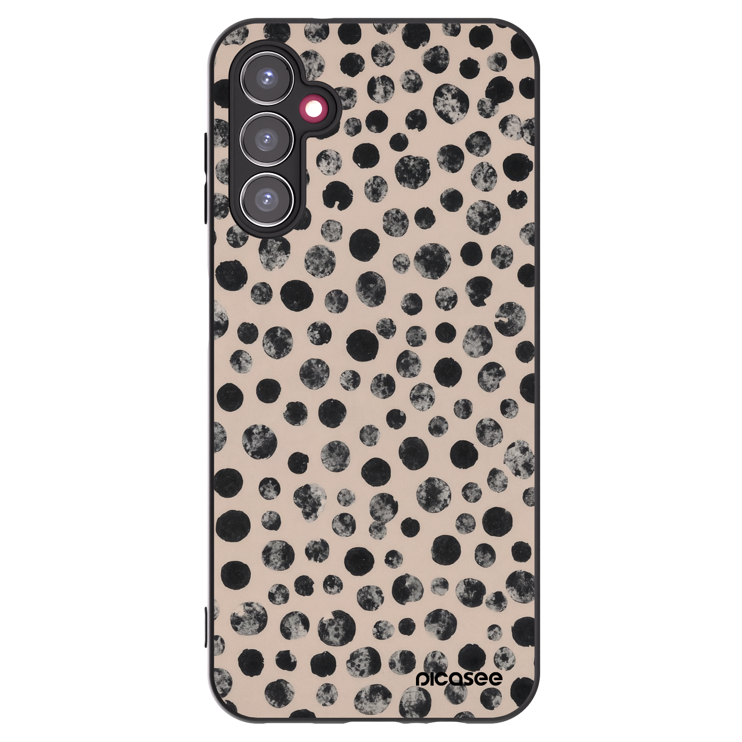 Picasee silikonový černý obal pro Samsung Galaxy A14 4G A145R - Dots