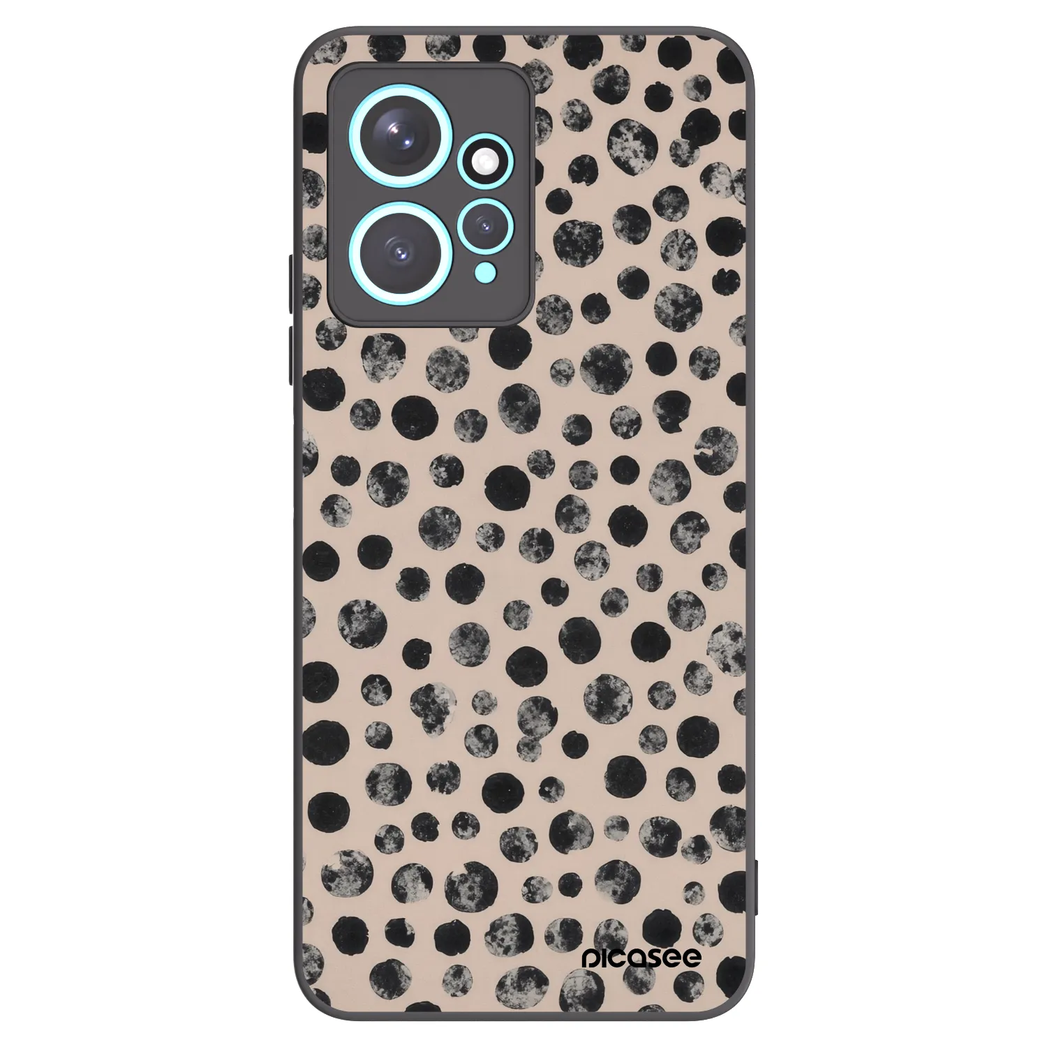 Picasee silikonový černý obal pro Xiaomi Redmi Note 12 4G - Dots