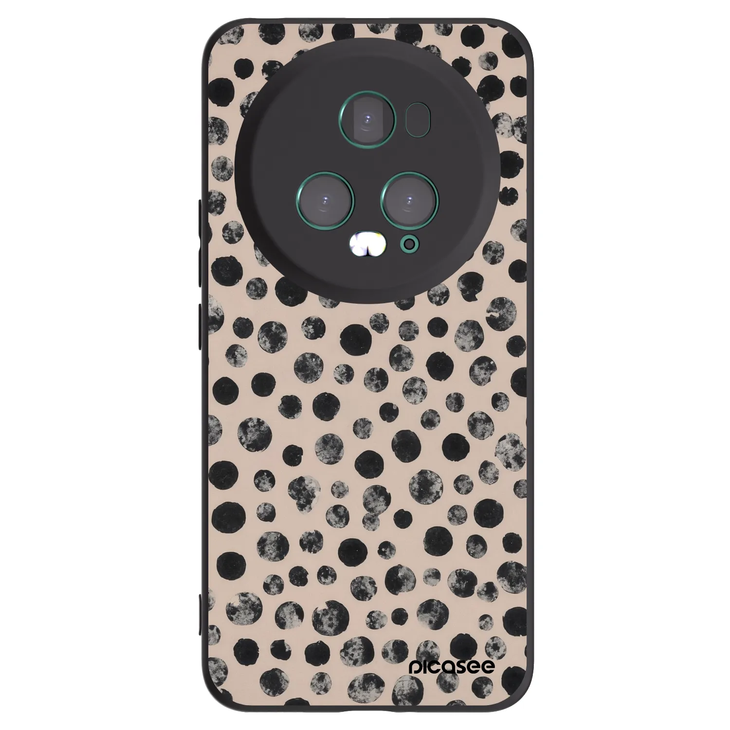 Picasee silikonový černý obal pro Honor Magic5 Pro - Dots