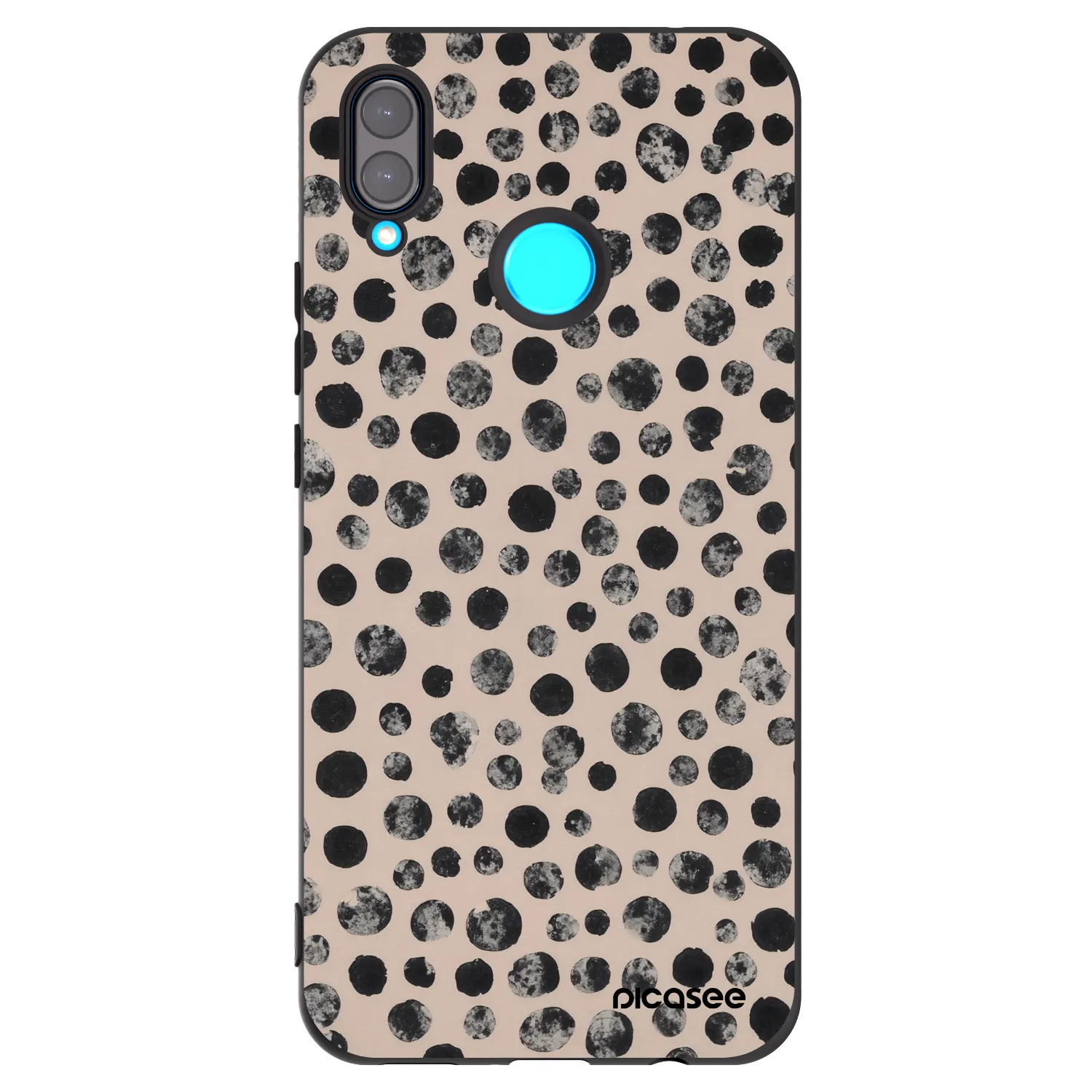 Picasee silikonový černý obal pro Huawei Nova 3 - Dots