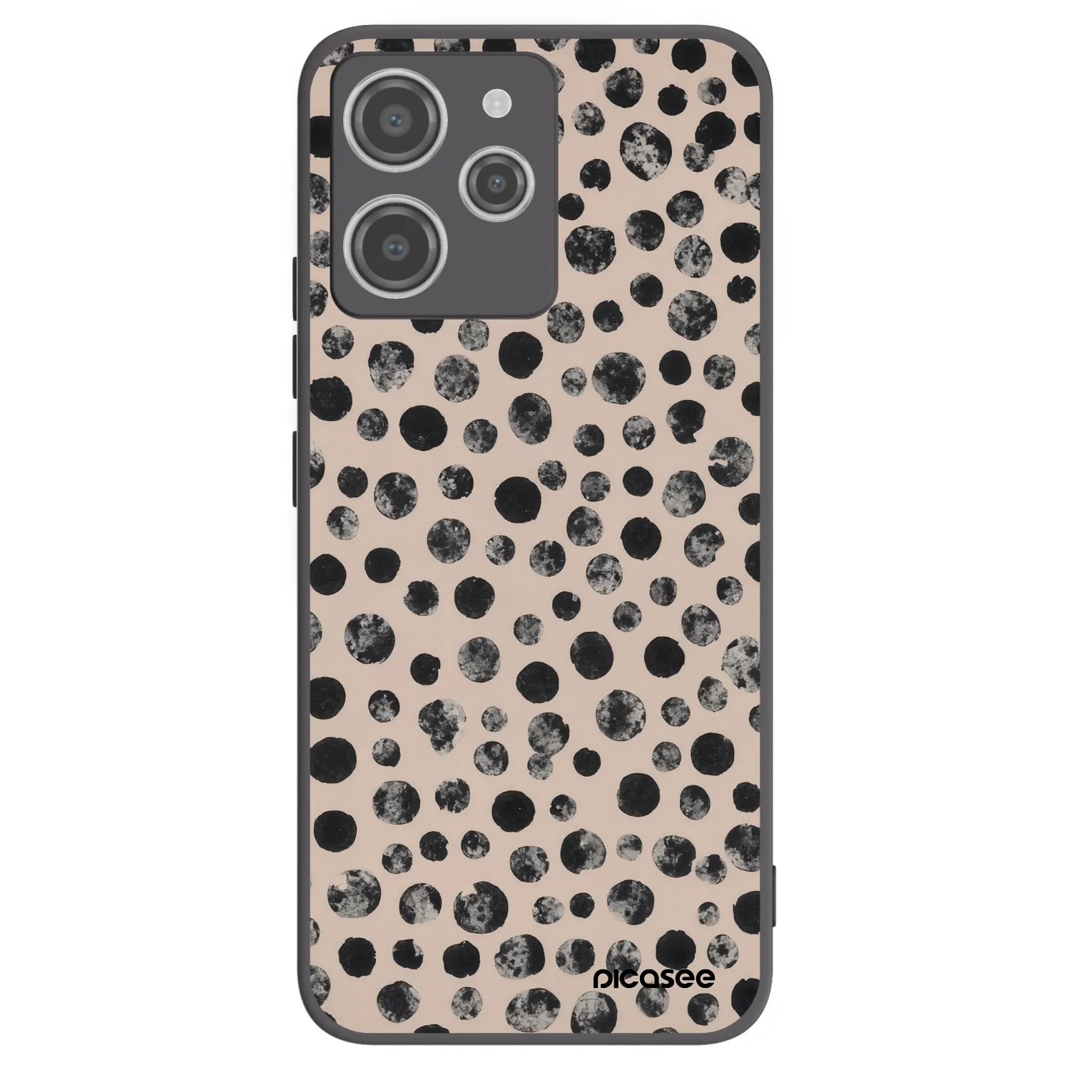 Picasee silikonový černý obal pro Xiaomi Redmi 12 4G - Dots