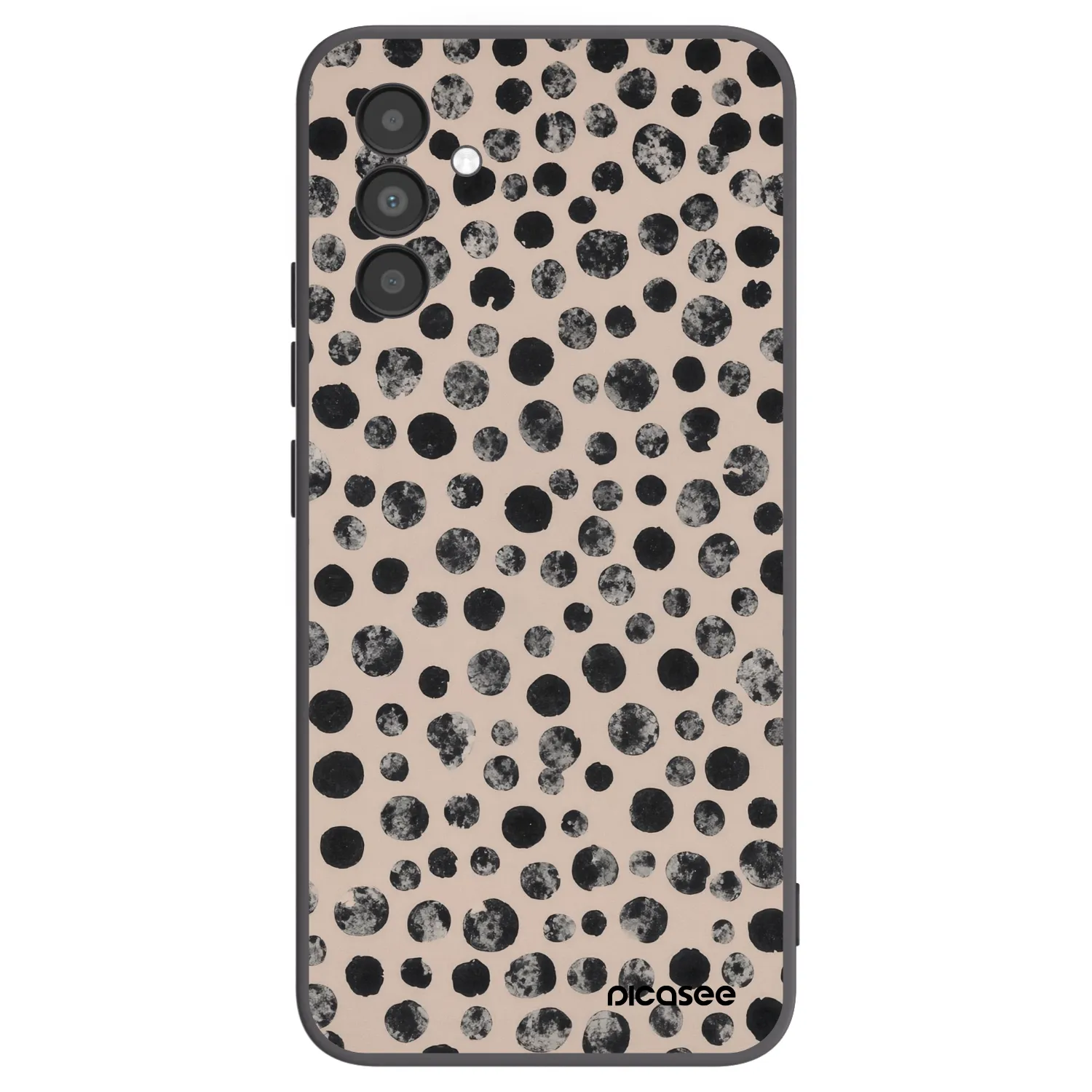 Picasee silikonový černý obal pro Samsung Galaxy A04s A047F - Dots