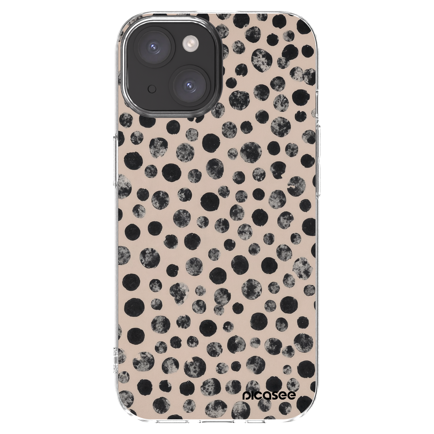 Picasee silikonový průhledný obal pro Apple iPhone 15 - Dots