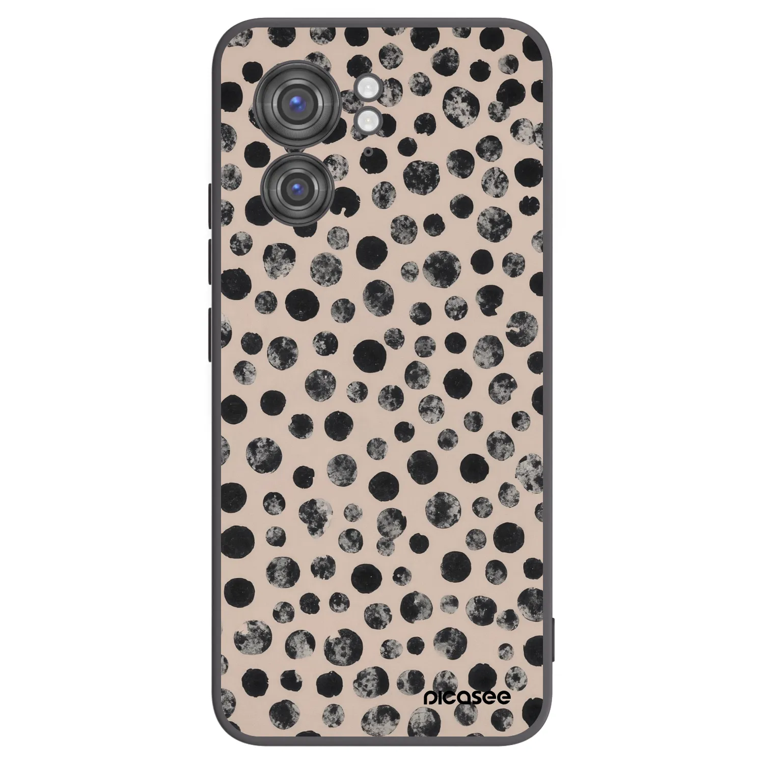 Picasee silikonový černý obal pro Motorola Edge 40 - Dots