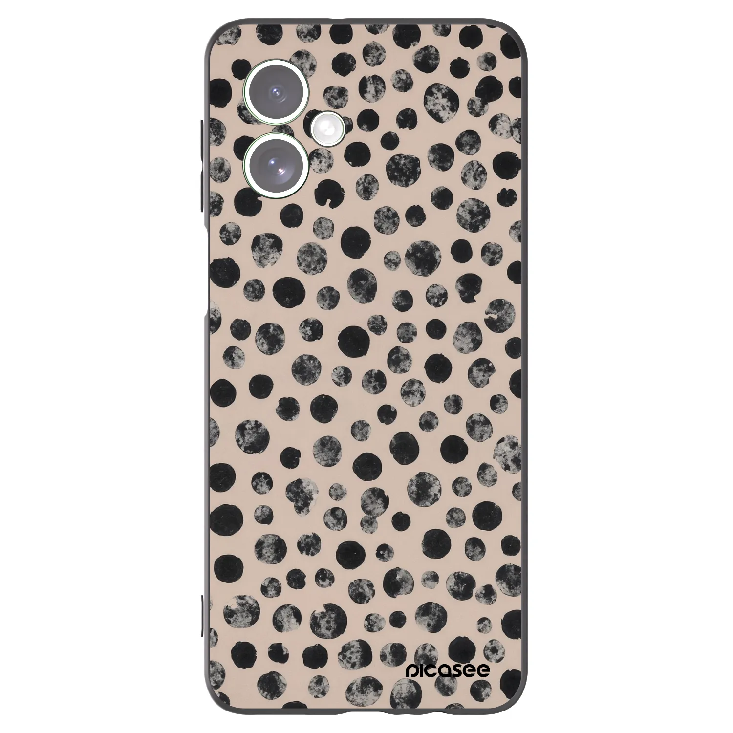 Picasee silikonový černý obal pro Motorola Moto G54 5G - Dots