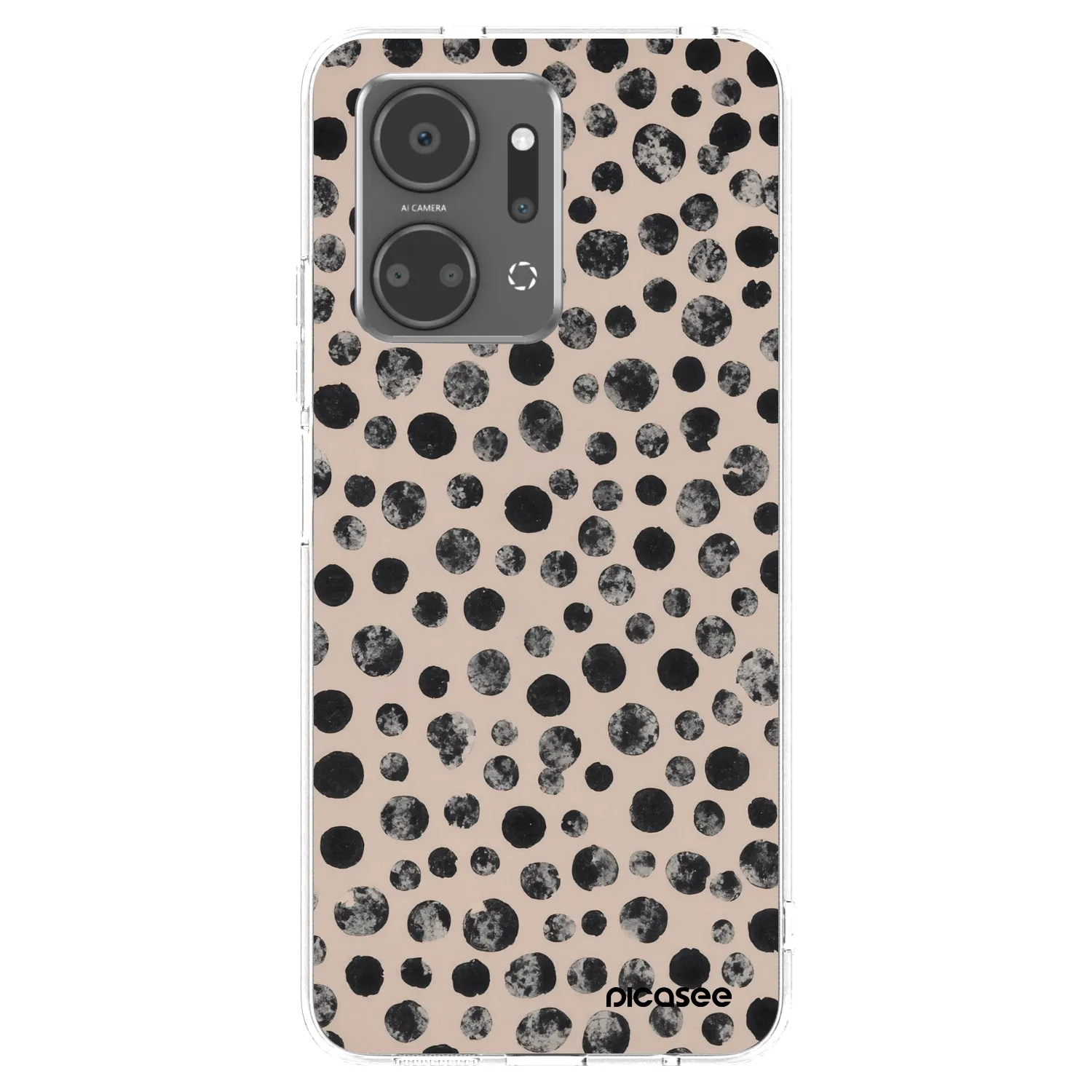 Picasee silikonový průhledný obal pro Honor X7a - Dots