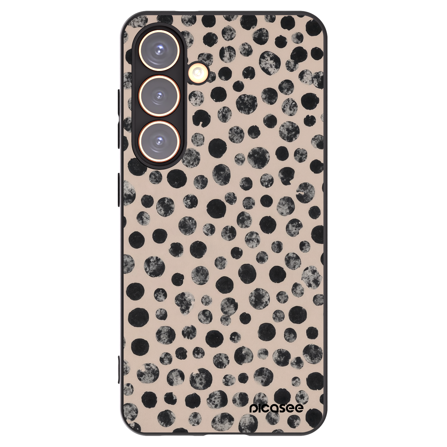 Picasee silikonový černý obal pro Samsung Galaxy S24 S921B 5G - Dots