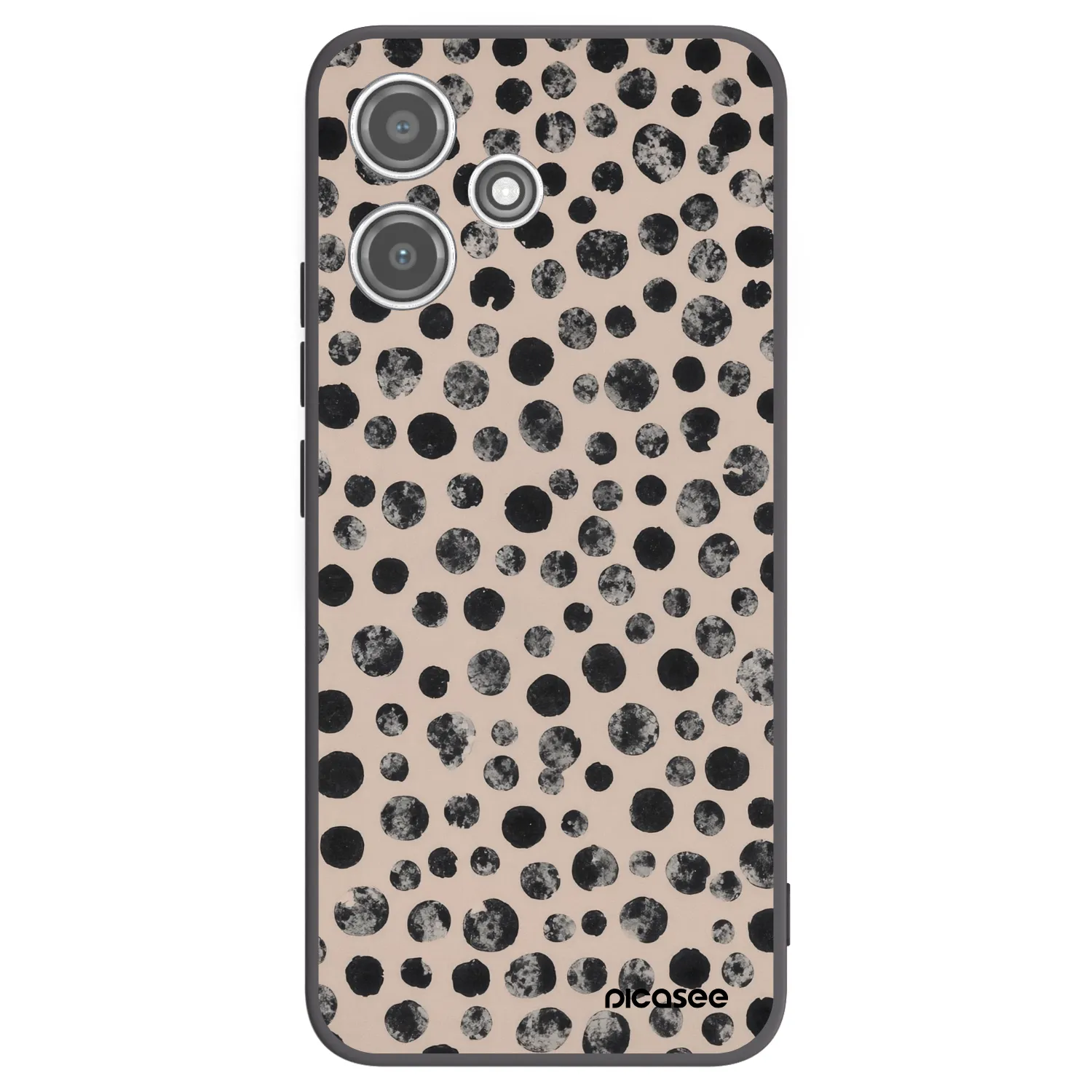 Picasee silikonový černý obal pro Xiaomi Redmi 12 5G - Dots