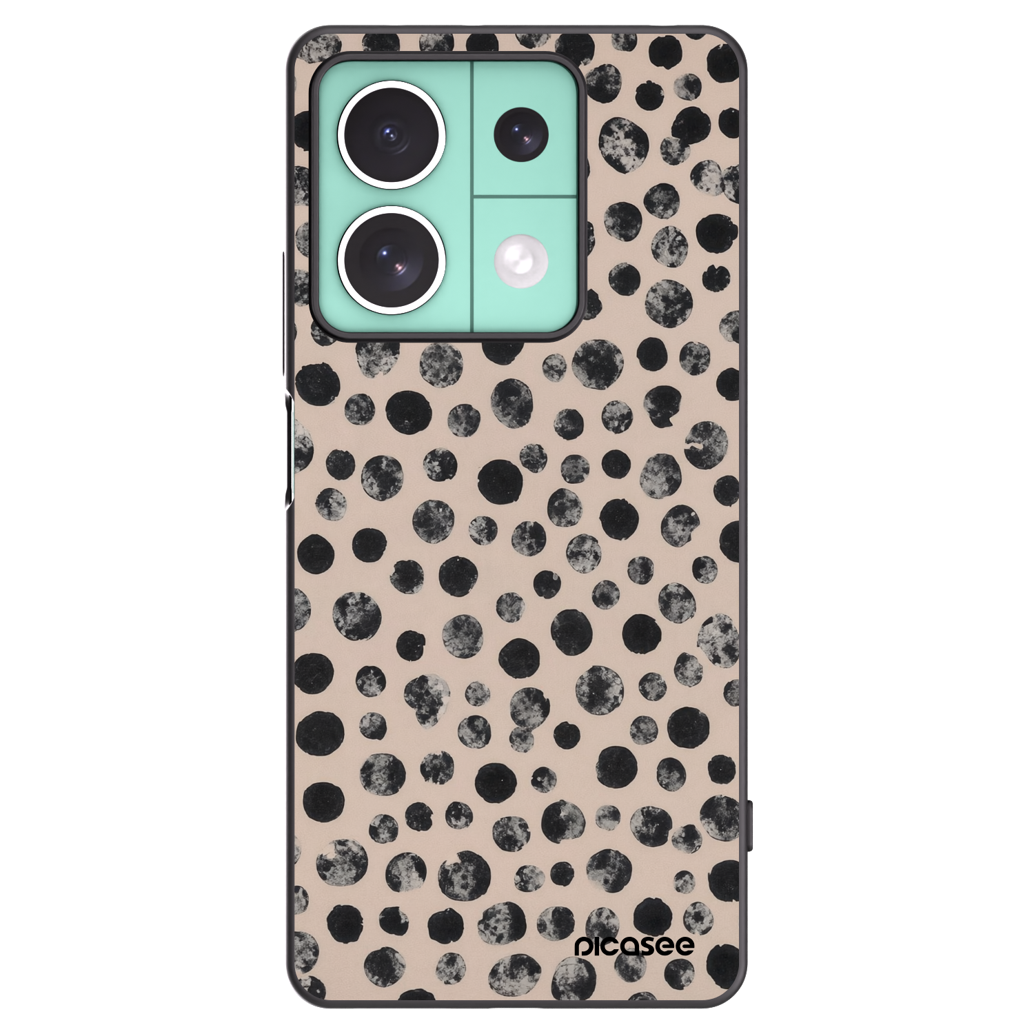 Picasee silikonový černý obal pro Xiaomi Redmi Note 13 5G - Dots