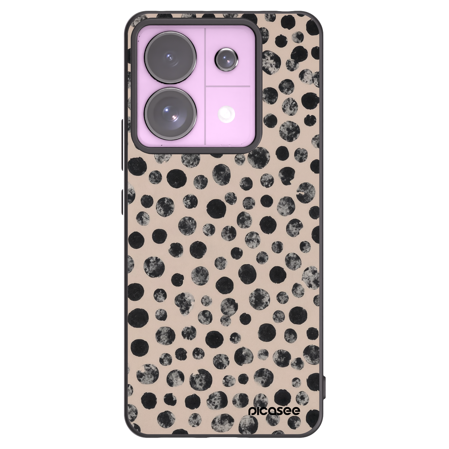 Picasee silikonový černý obal pro Xiaomi Redmi Note 13 Pro 5G - Dots