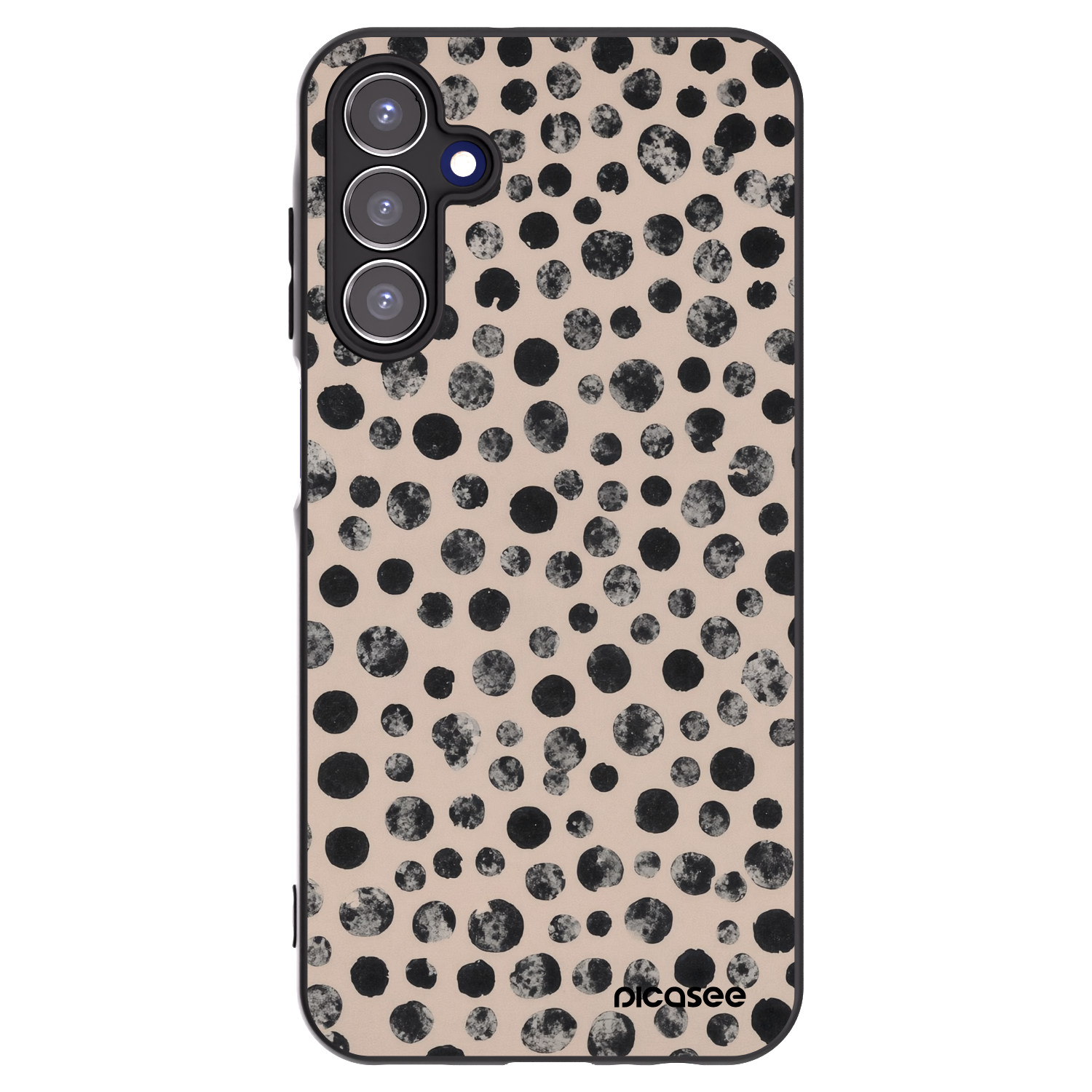 Picasee silikonový černý obal pro Samsung Galaxy A15 A155F 4G - Dots