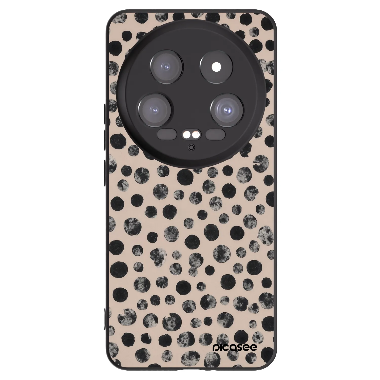 Picasee silikonový černý obal pro Xiaomi 14 Ultra - Dots
