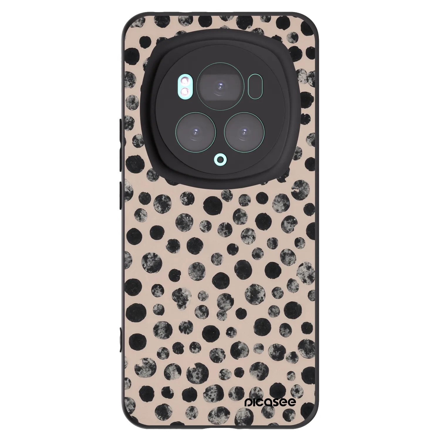 Picasee silikonový černý obal pro Honor Magic6 Pro - Dots