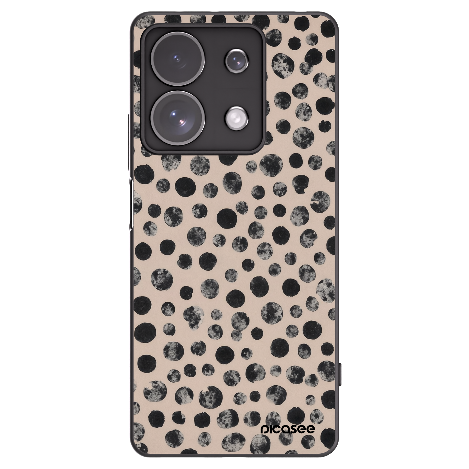 Picasee silikonový černý obal pro Xiaomi Redmi Note 13 Pro 4G - Dots