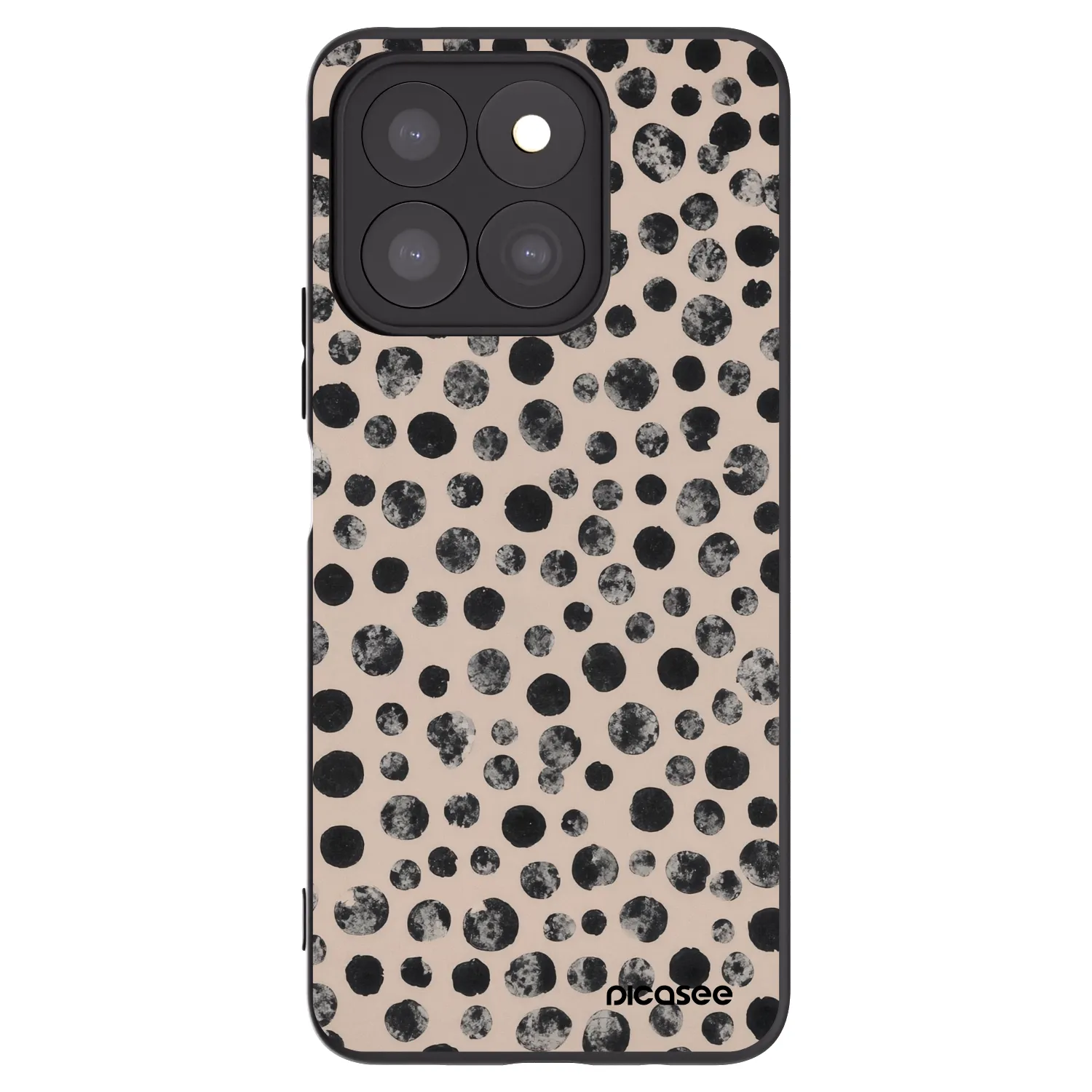 Picasee silikonový černý obal pro Honor X8b - Dots