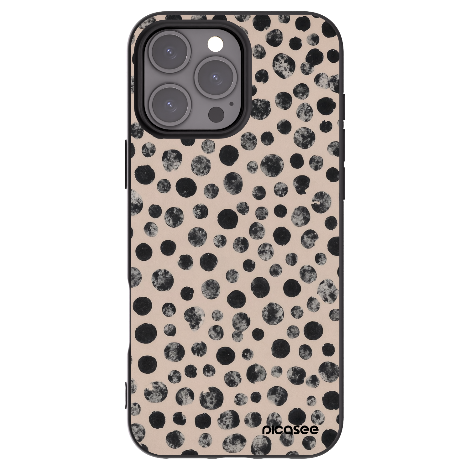 Picasee silikonový černý obal pro Apple iPhone 16 Pro Max - Dots