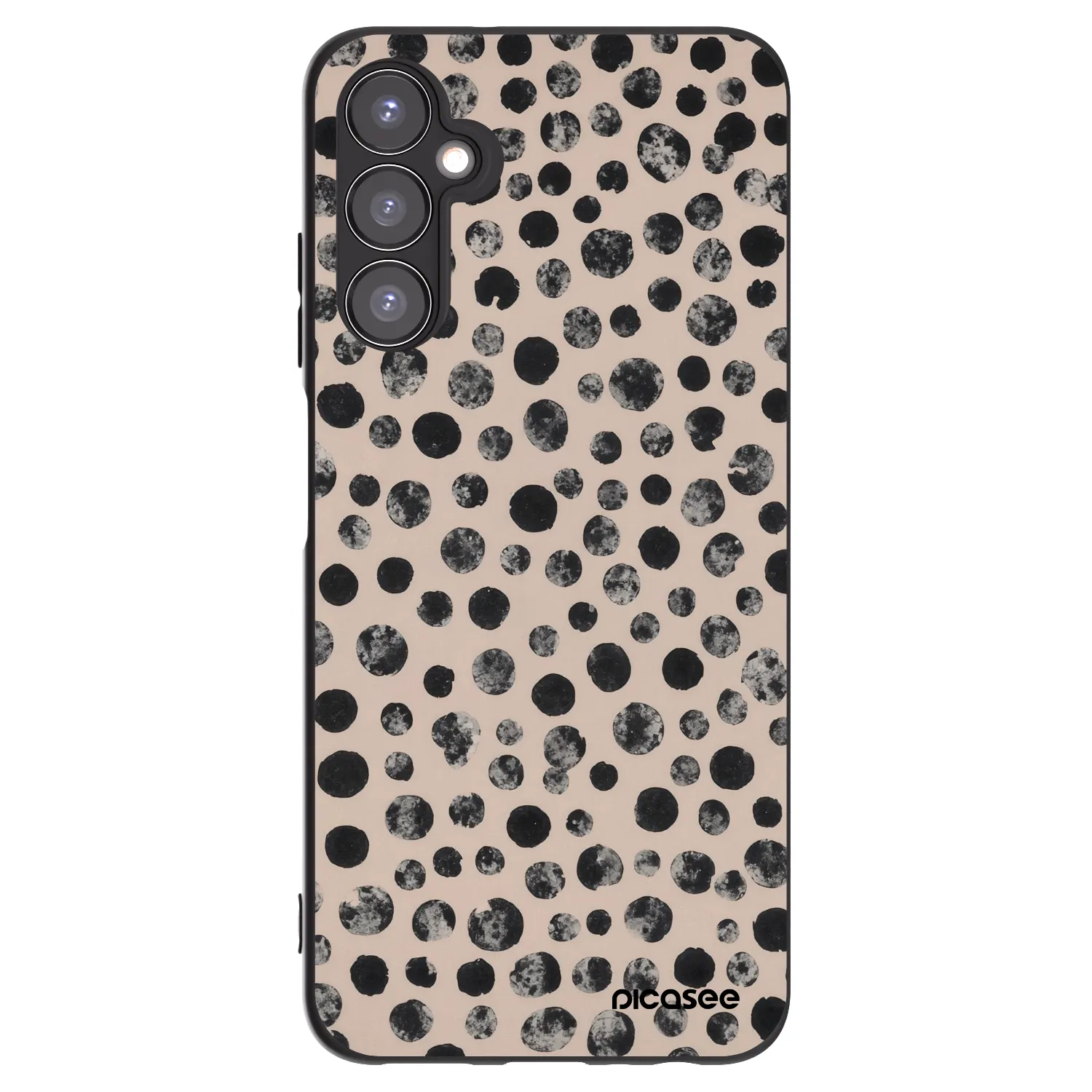 Picasee silikonový černý obal pro Samsung Galaxy A05s A057G - Dots
