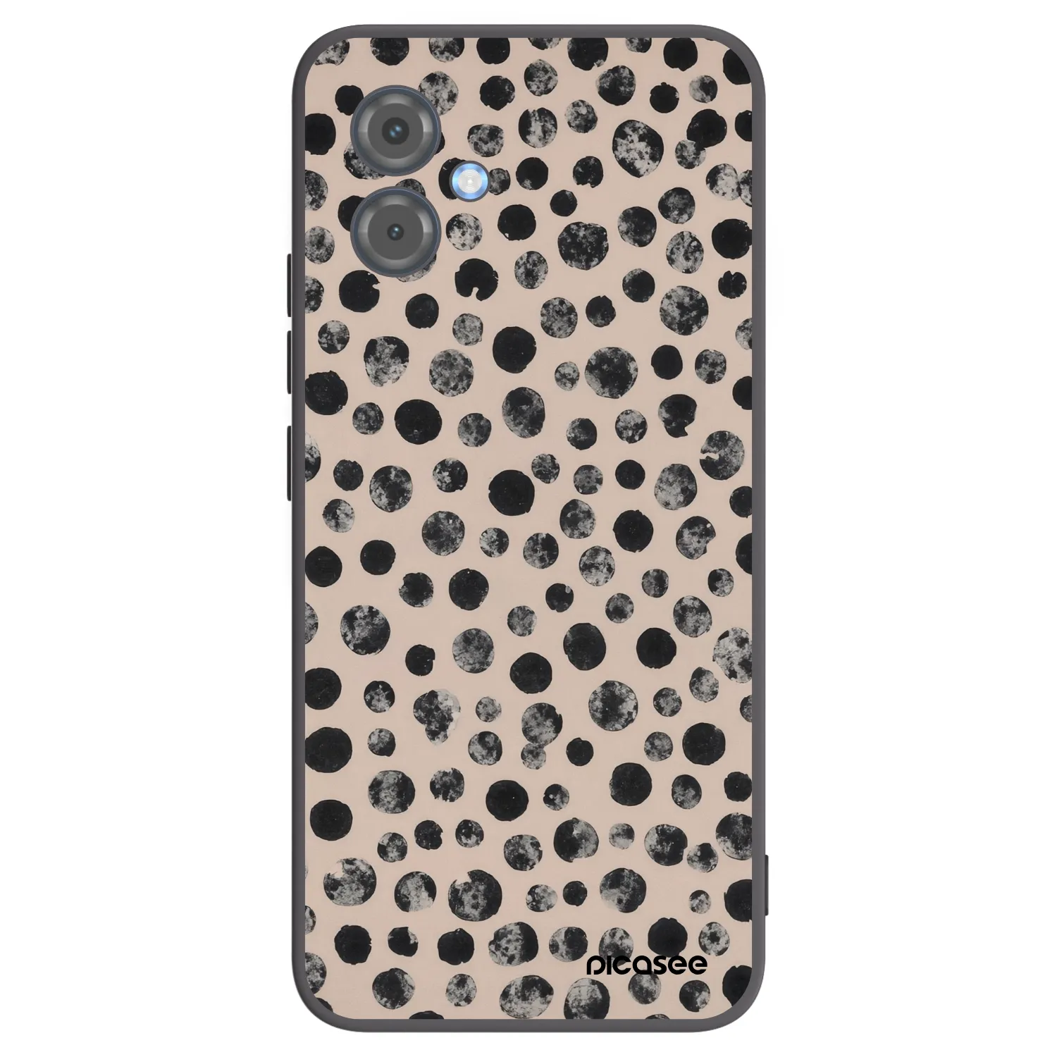 Picasee silikonový černý obal pro Motorola Moto G14 - Dots