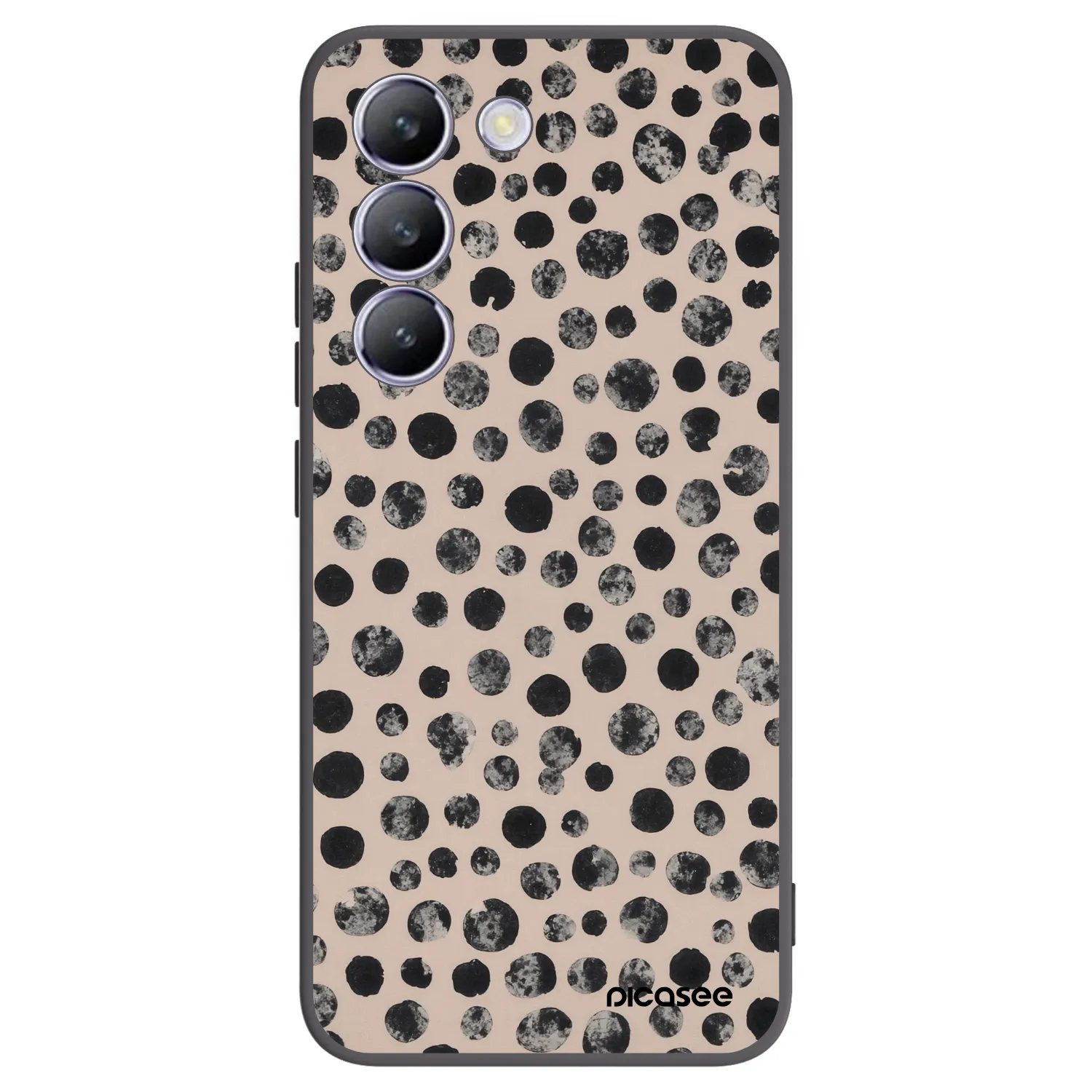 Picasee silikonový černý obal pro Vivo V40 SE 5G - Dots