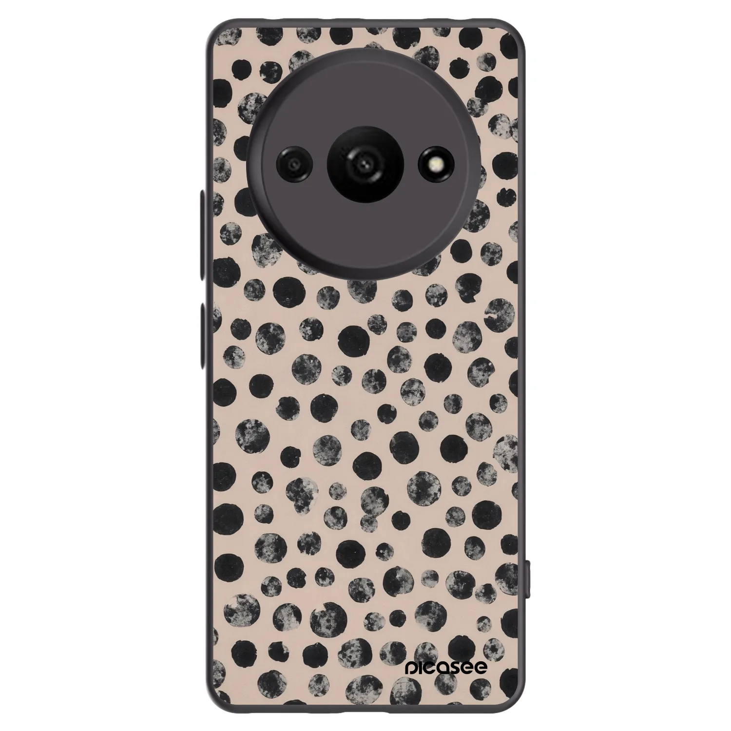 Picasee silikonový černý obal pro Xiaomi Redmi A3 - Dots