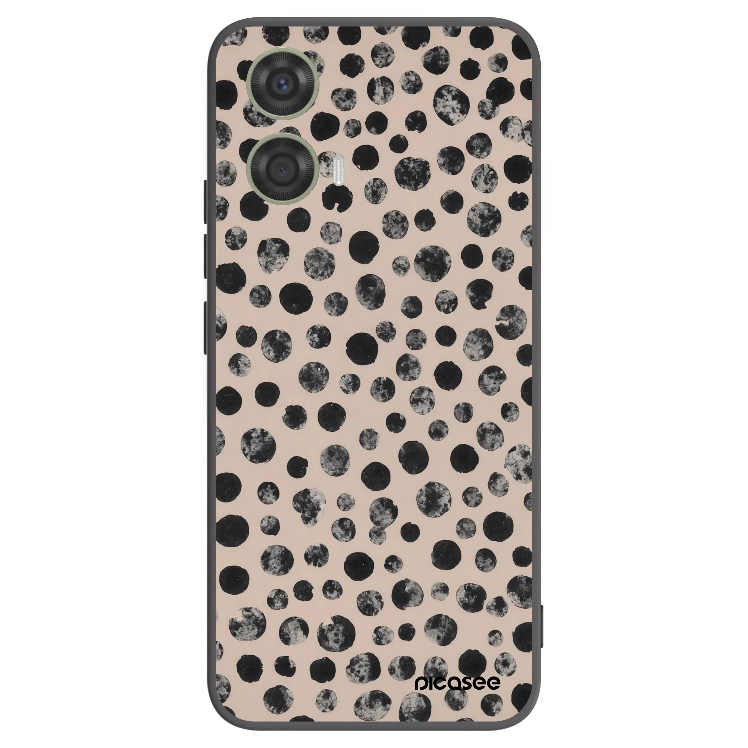 Picasee silikonový černý obal pro Motorola Moto G24 - Dots