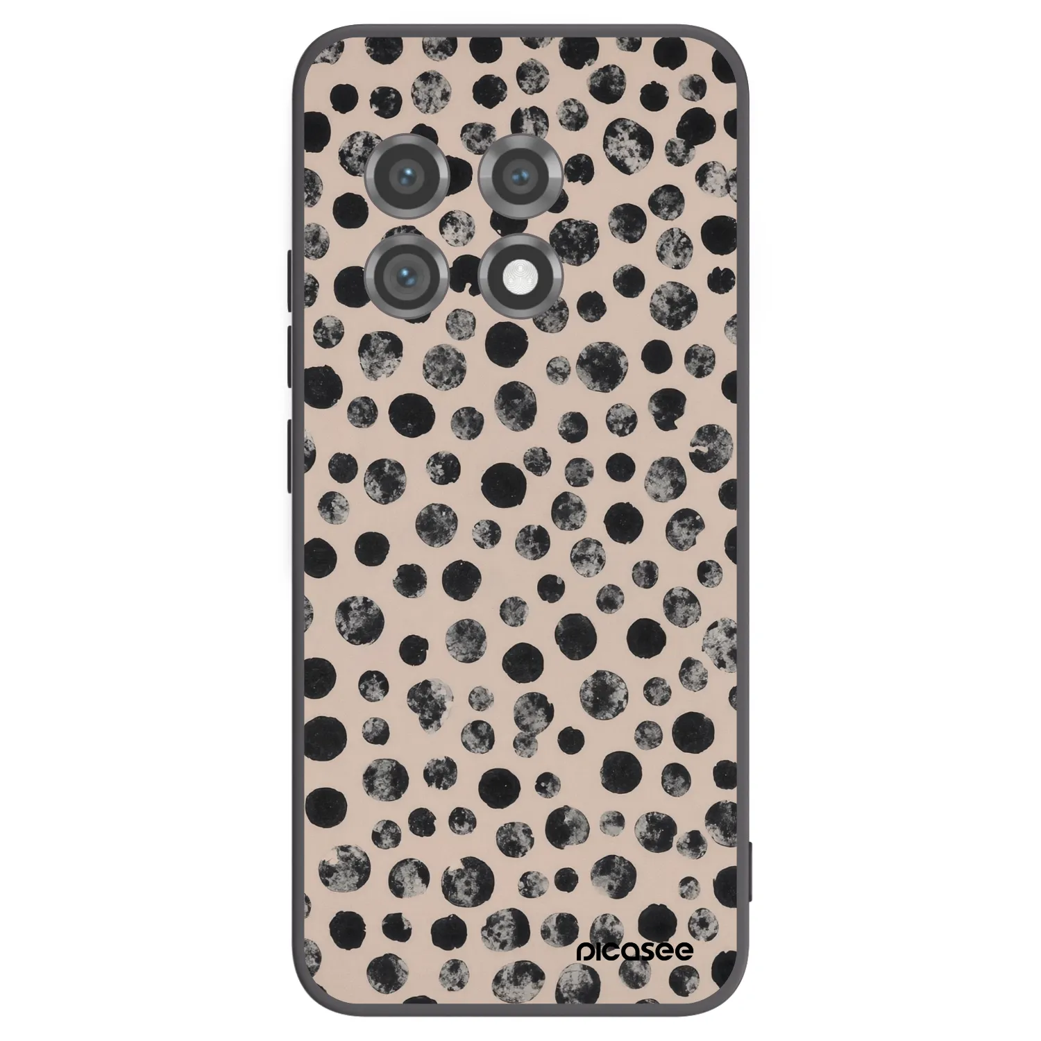 Picasee silikonový černý obal pro OnePlus 11 5G - Dots