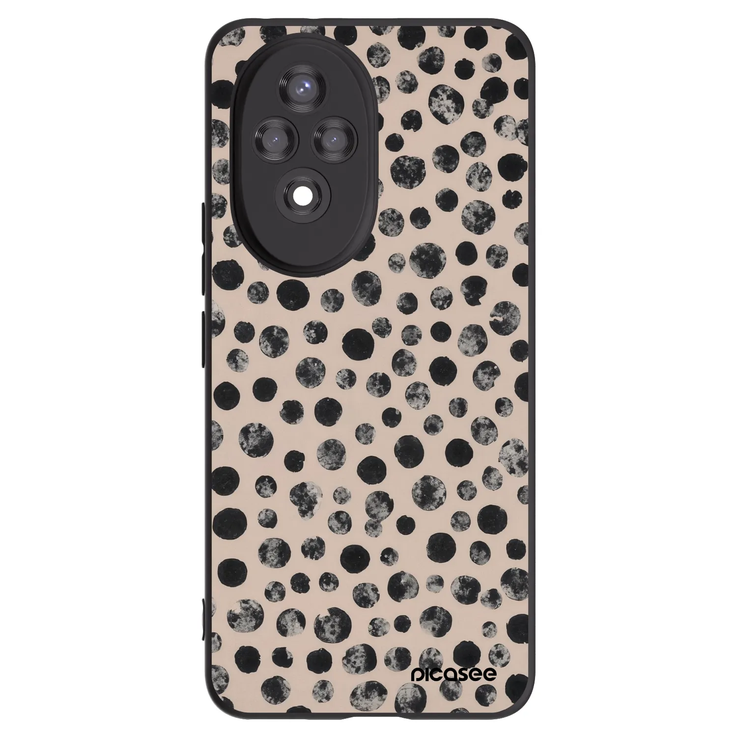 Picasee silikonový černý obal pro Honor 200 Pro 5G - Dots