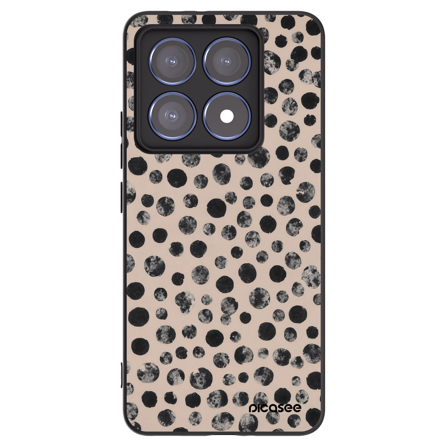 Picasee silikonový černý obal pro Xiaomi 14T Pro - Dots