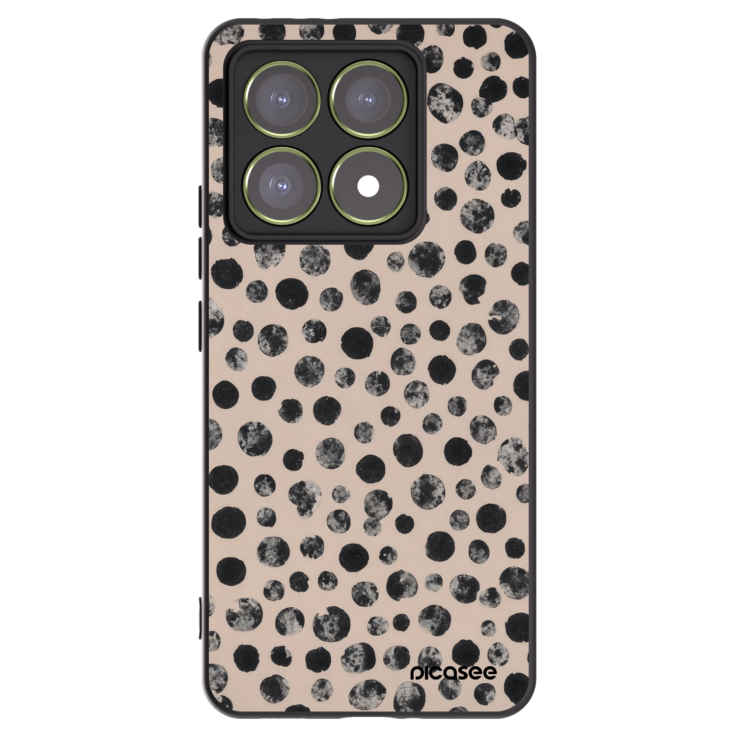 Picasee silikonový černý obal pro Xiaomi 14T - Dots