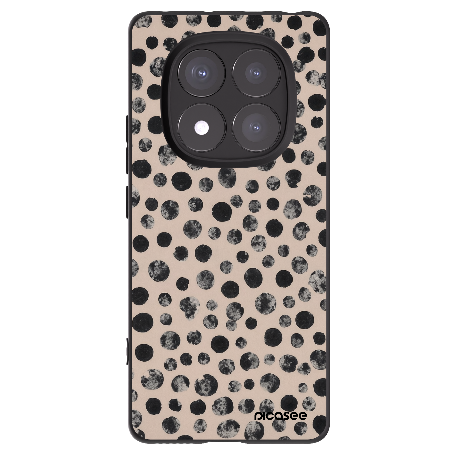 Picasee silikonový černý obal pro Xiaomi Redmi Note 14 Pro 5G - Dots