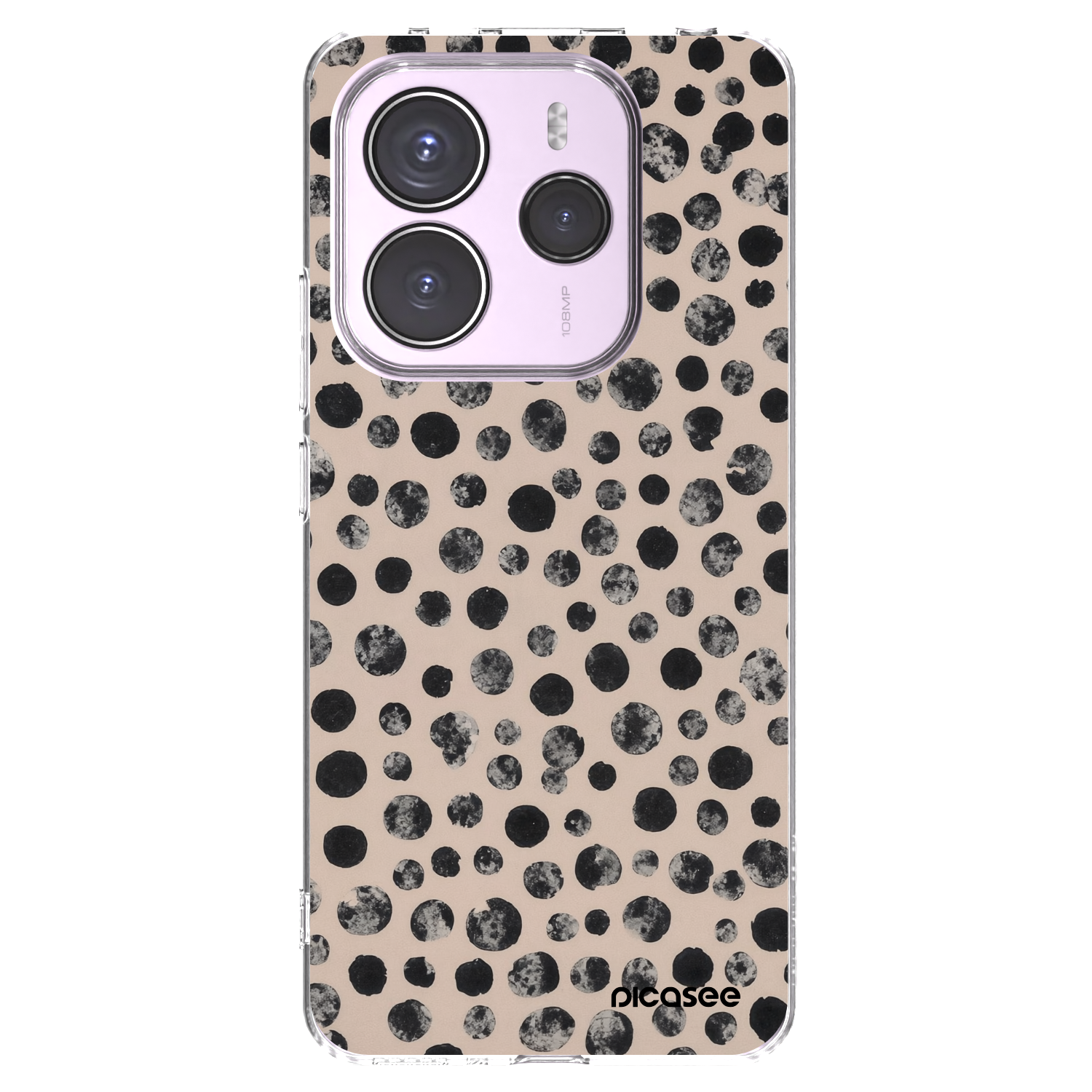 Picasee silikonový průhledný obal pro Xiaomi Redmi Note 14 5G - Dots