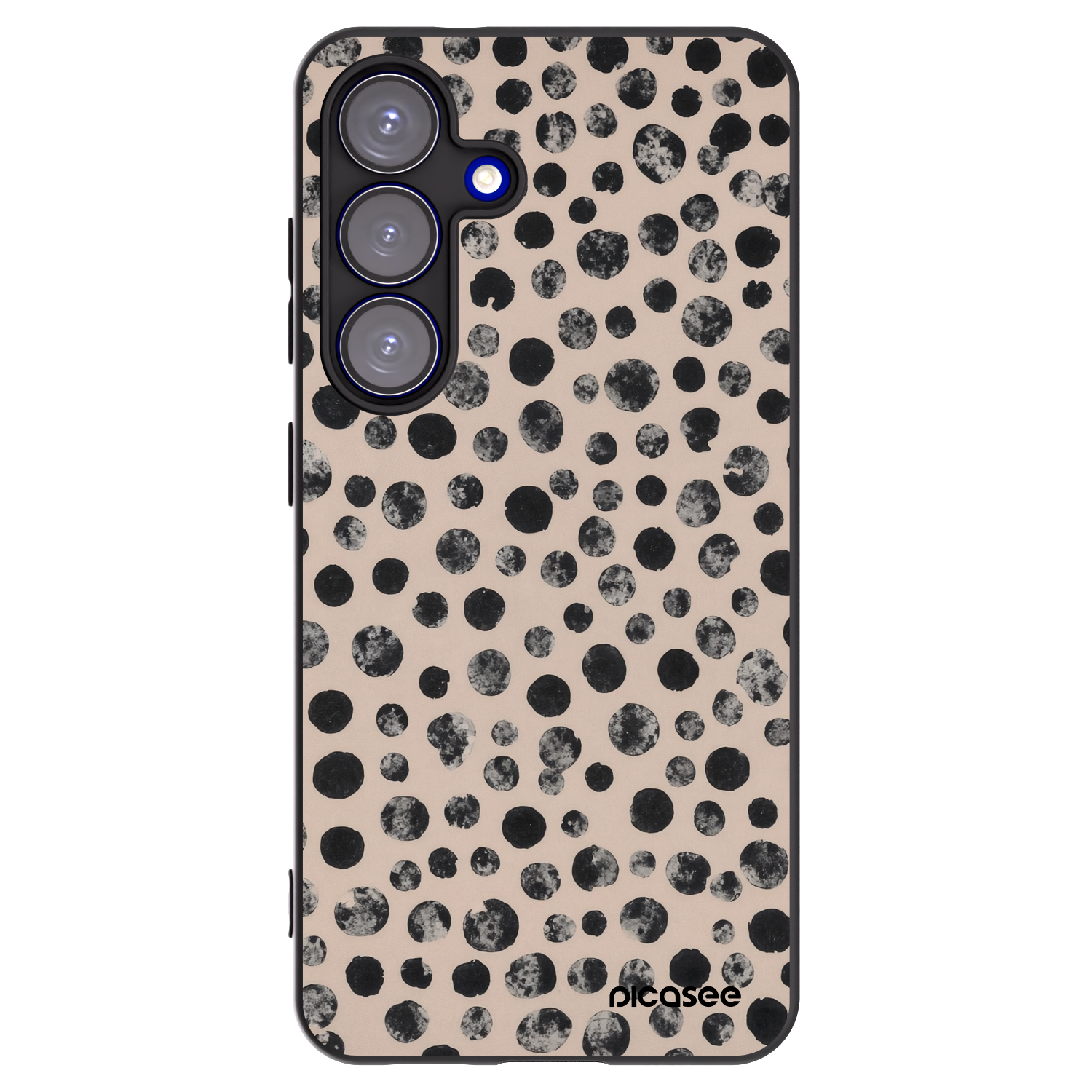 Picasee silikonový černý obal pro Samsung Galaxy S25 5G - Dots
