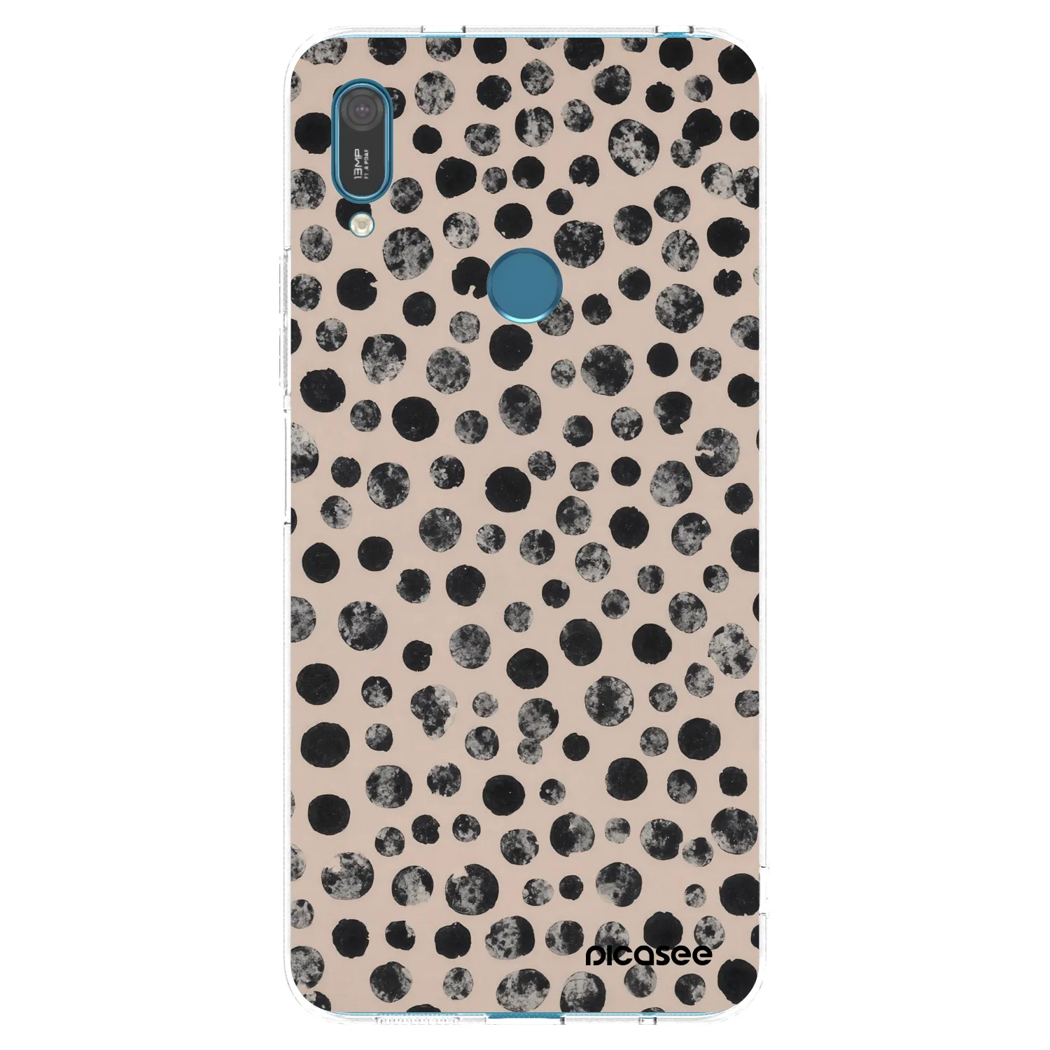 Picasee silikonový průhledný obal pro Huawei Y7 2019 - Dots