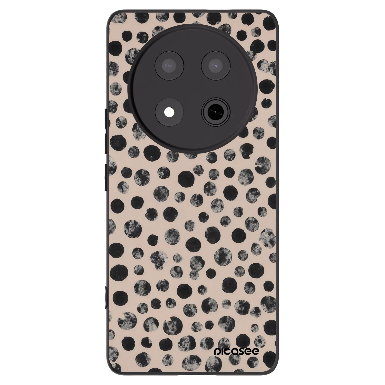 Picasee silikonový černý obal pro Honor Magic7 Lite 5G - Dots