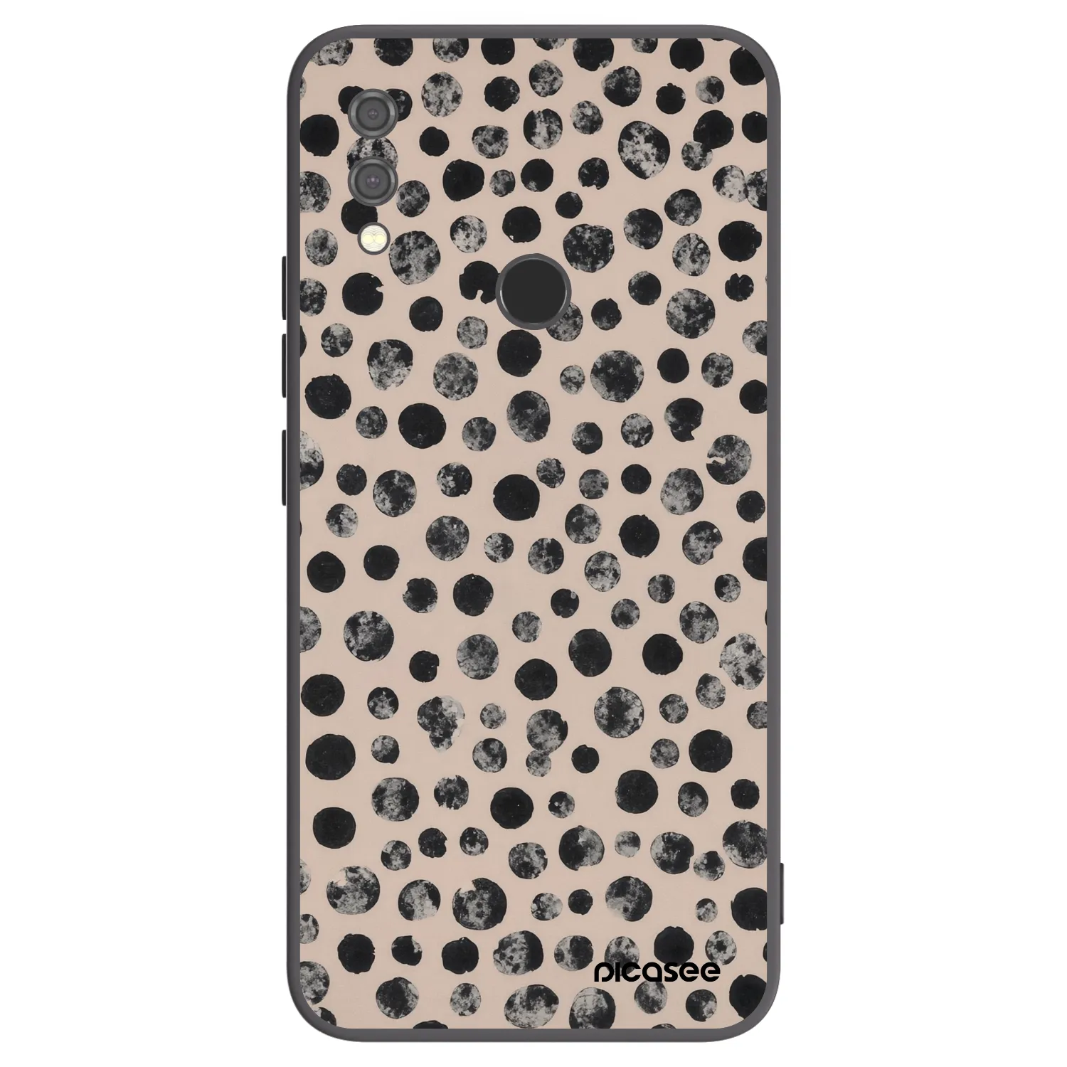 Picasee silikonový černý obal pro Xiaomi Redmi Note 7 - Dots