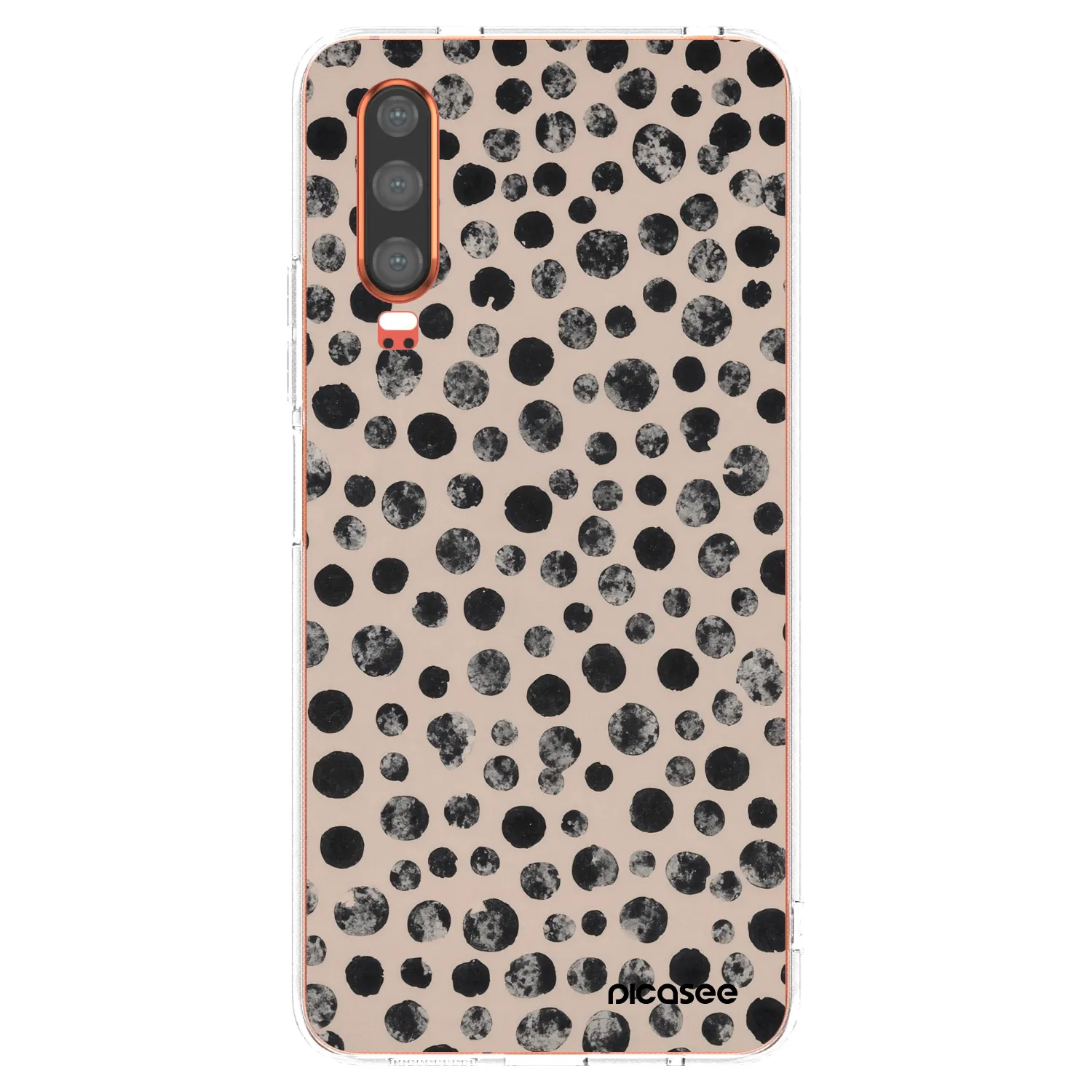 Picasee silikonový průhledný obal pro Huawei P30 - Dots