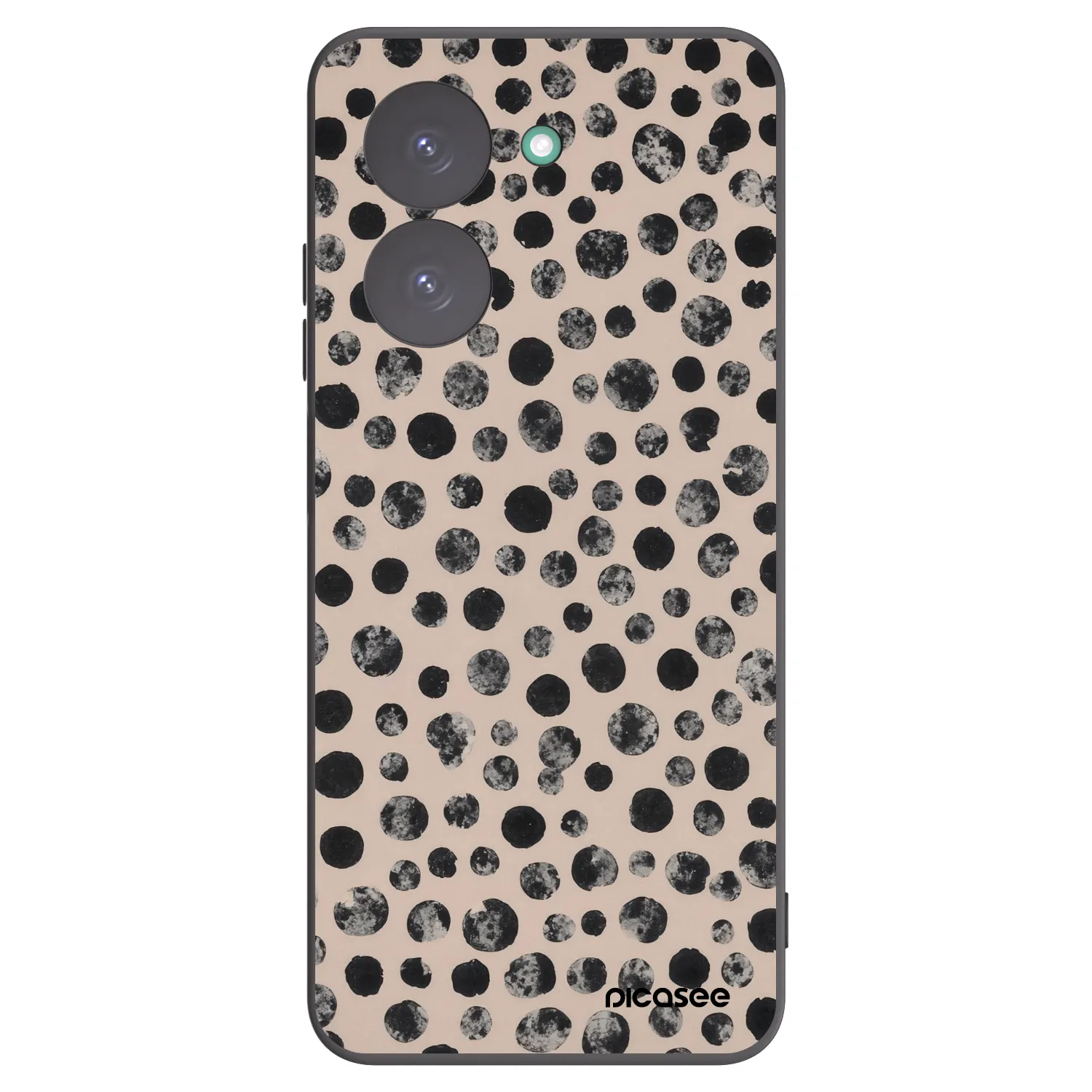 Picasee silikonový černý obal pro Xiaomi Redmi A5 - Dots