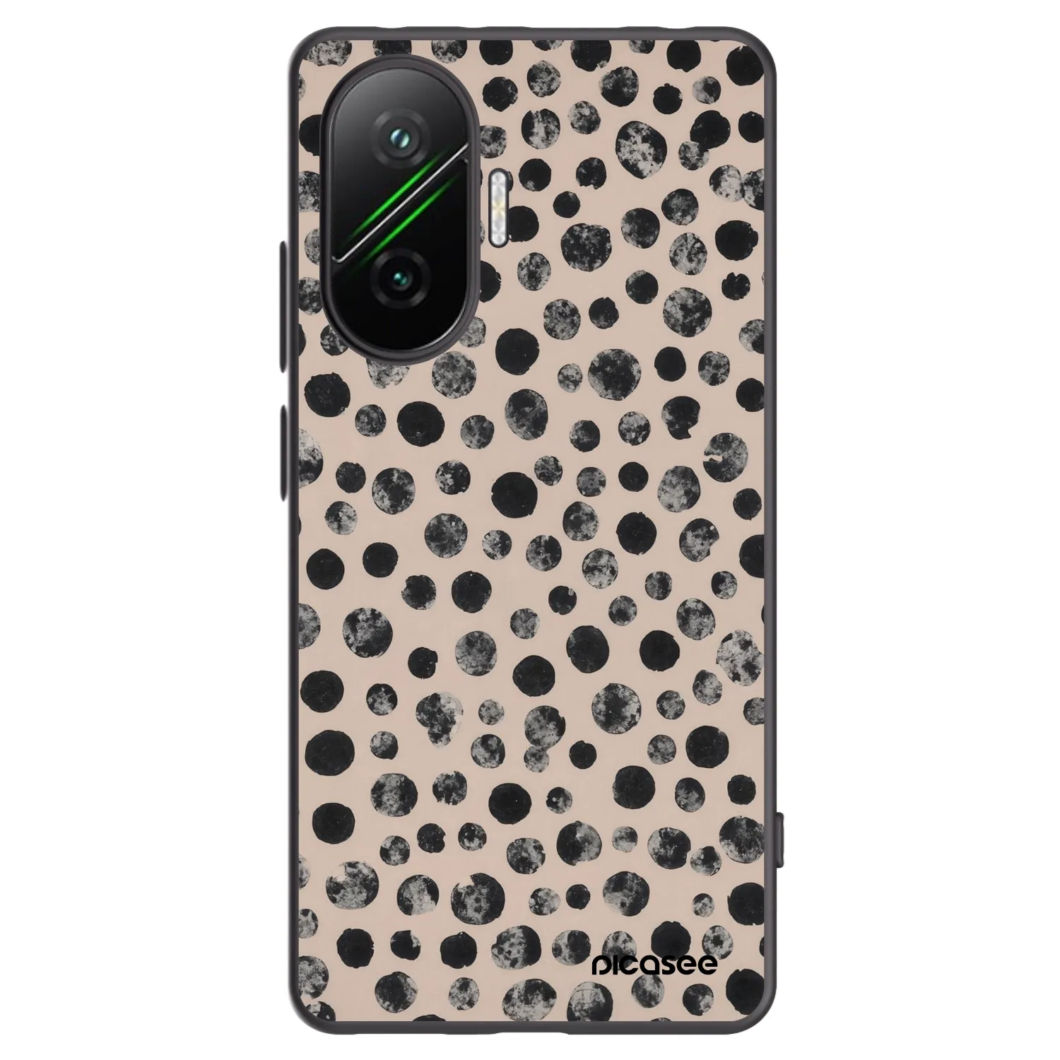 Picasee silikonový černý obal pro Xiaomi Poco F7 Pro 5G - Dots
