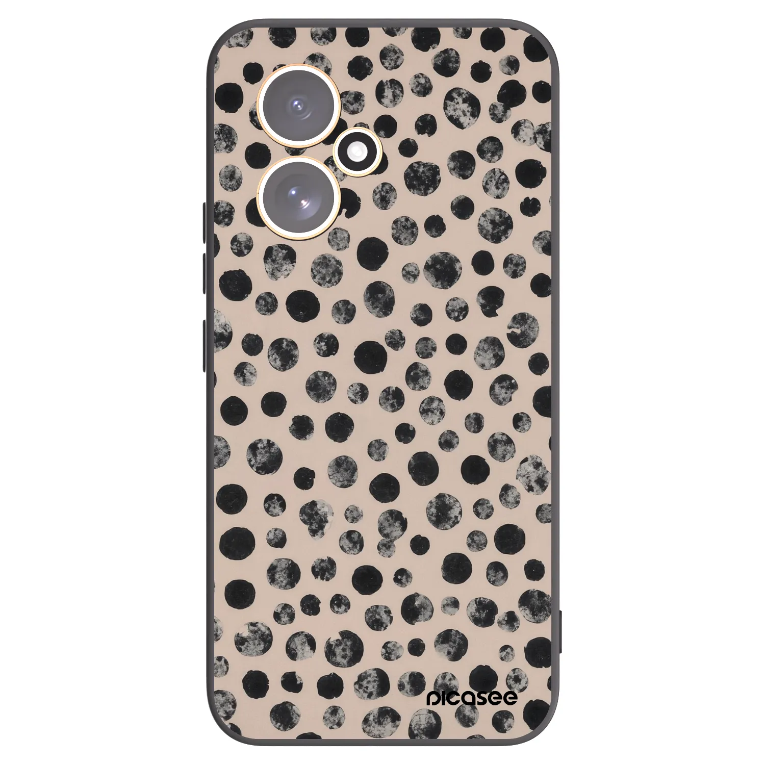 Picasee silikonový černý obal pro Honor 400 5G - Dots
