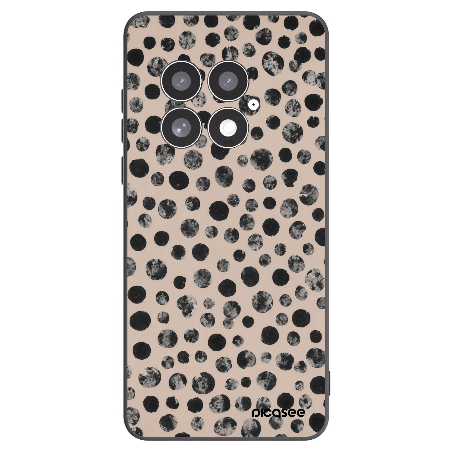 Picasee silikonový černý obal pro OnePlus 13 5G - Dots