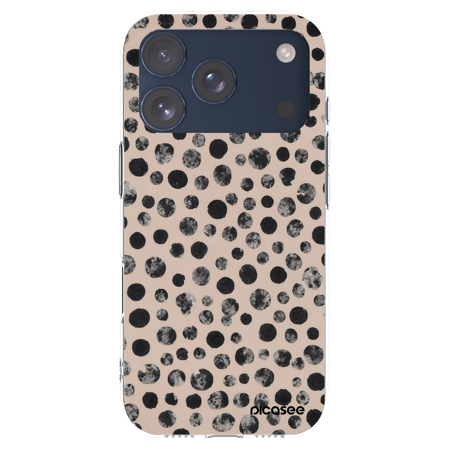 Picasee silikonový průhledný obal pro Apple iPhone 17 Pro - Dots