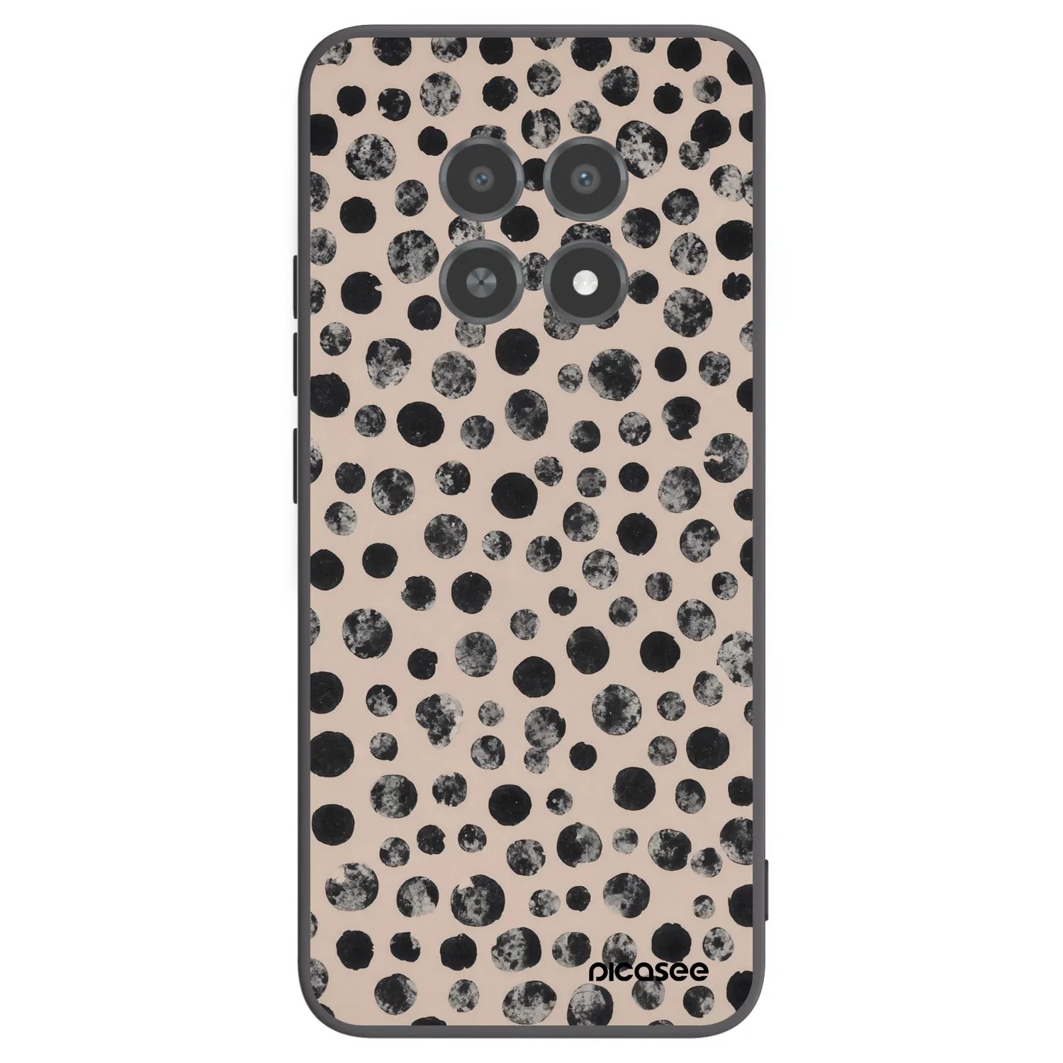 Picasee silikonový černý obal pro Realme 12X - Dots