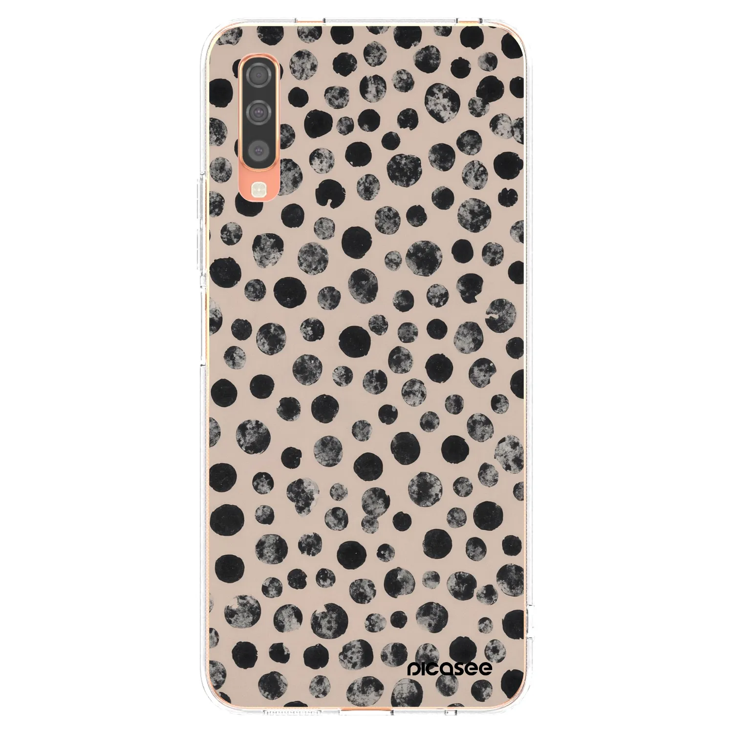 Picasee silikonový průhledný obal pro Samsung Galaxy A70 A705F - Dots