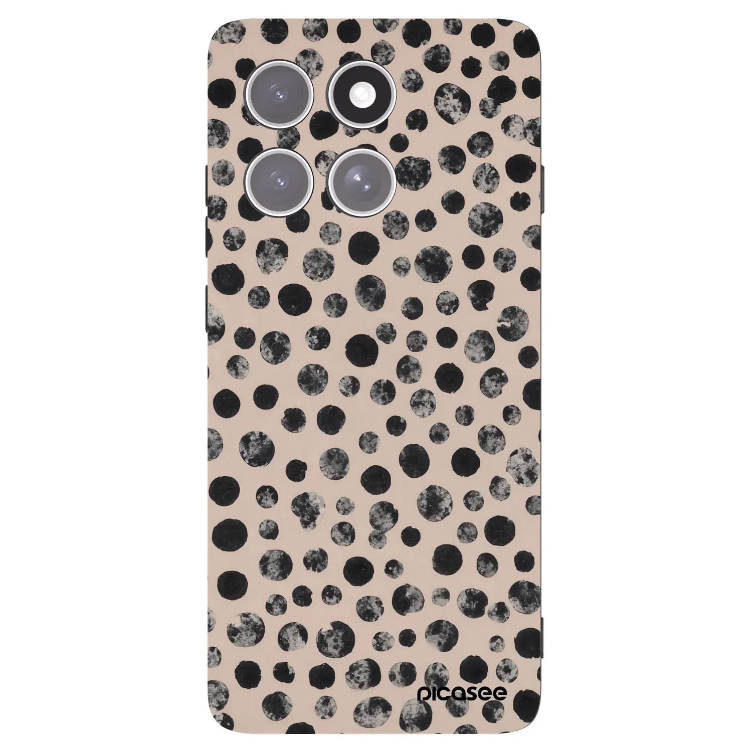 Picasee silikonový černý obal pro Motorola Edge 60 Pro - Dots