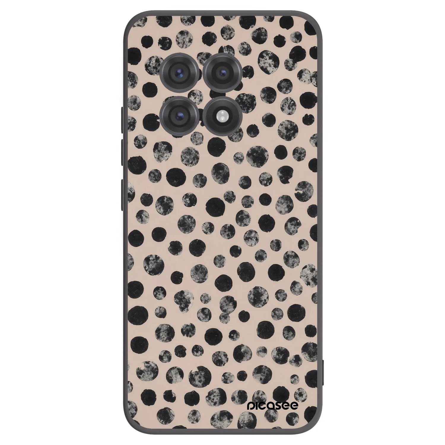 Picasee silikonový černý obal pro OnePlus 13R 5G - Dots