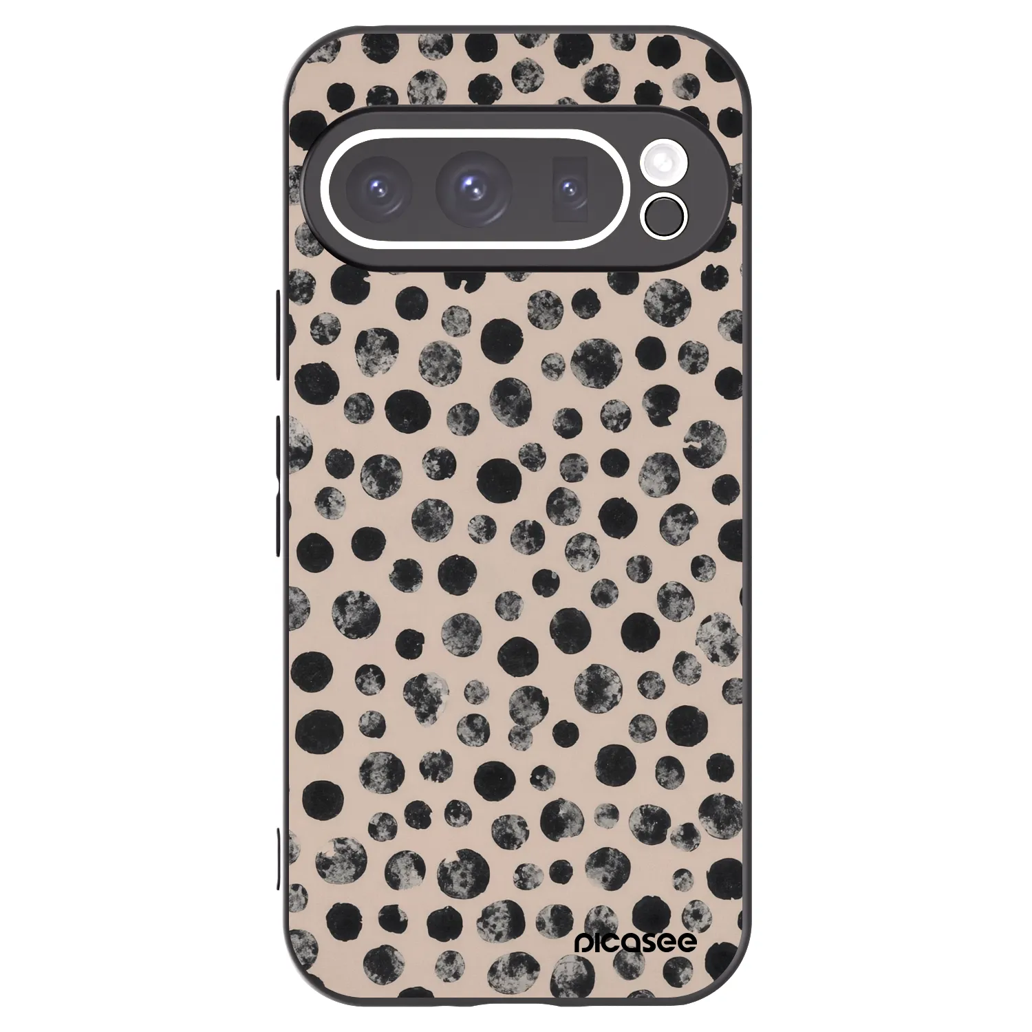 Picasee silikonový černý obal pro Google Pixel 9 Pro XL - Dots
