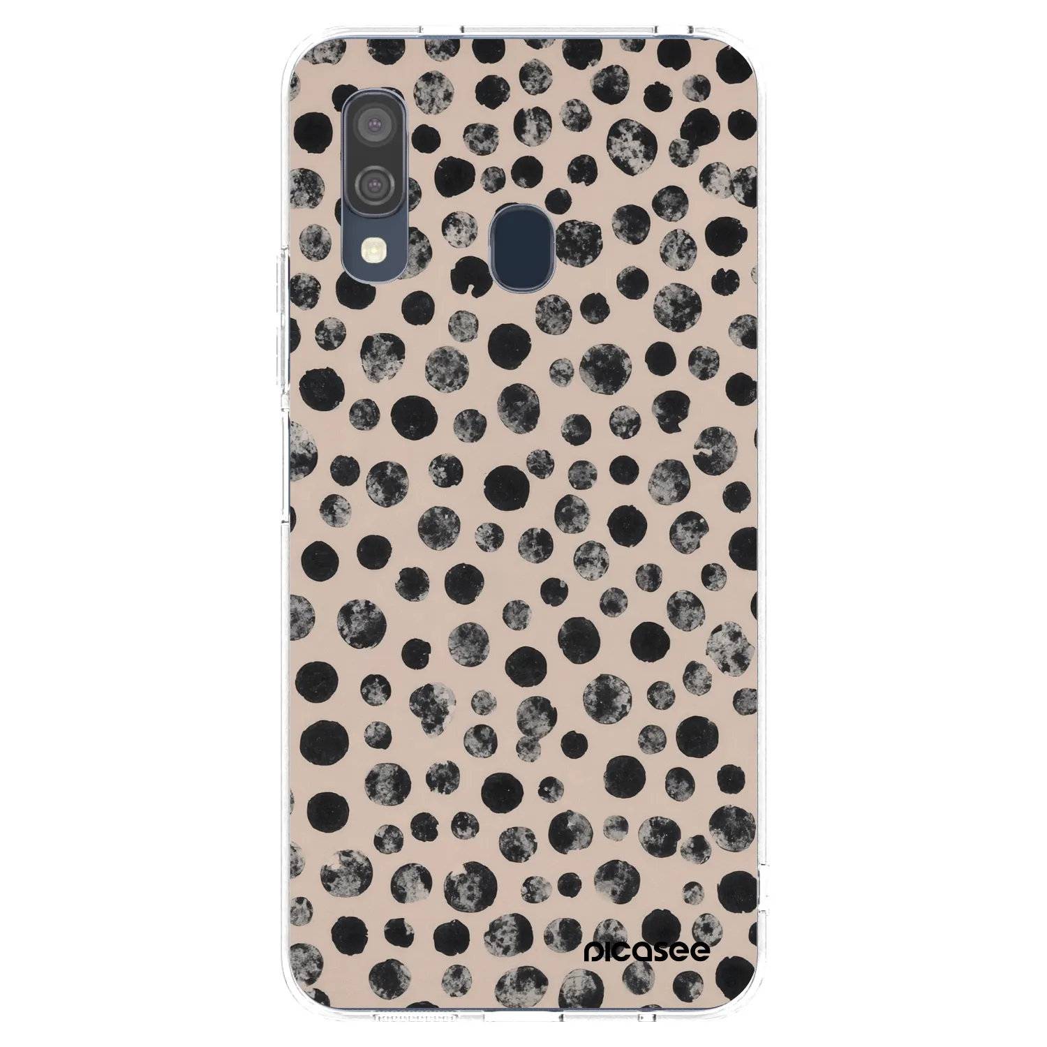 Picasee silikonový průhledný obal pro Samsung Galaxy A40 A405F - Dots