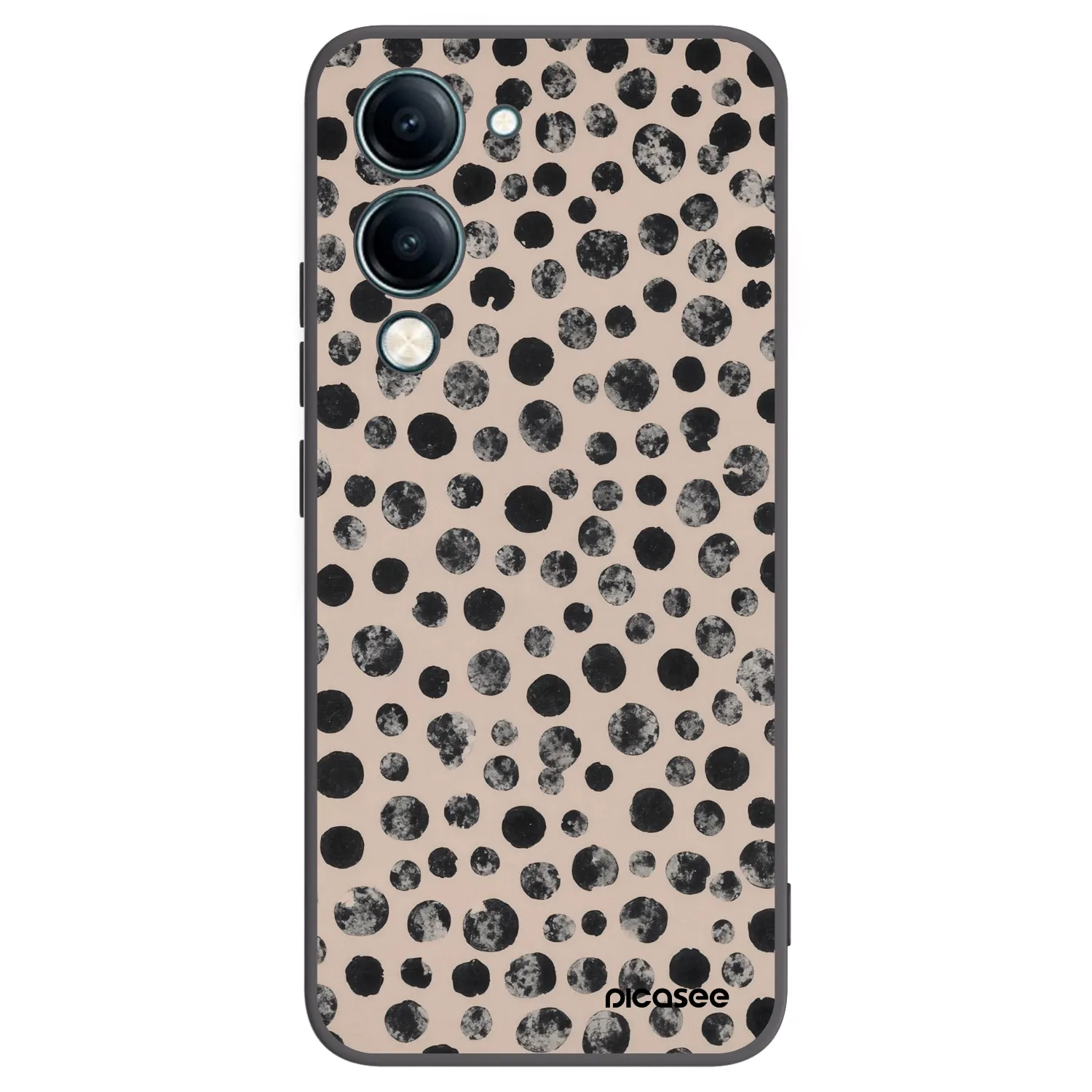 Picasee silikonový černý obal pro Vivo Y29s 5G - Dots