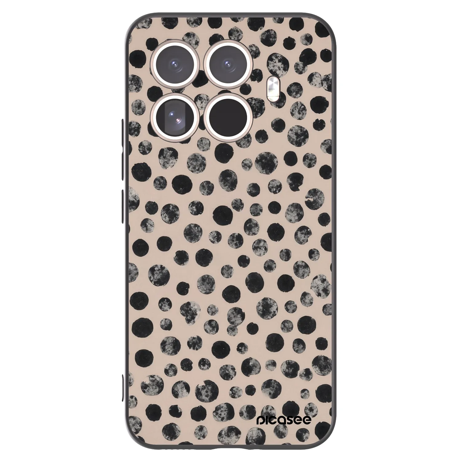 Picasee silikonový černý obal pro Xiaomi 15T Pro - Dots